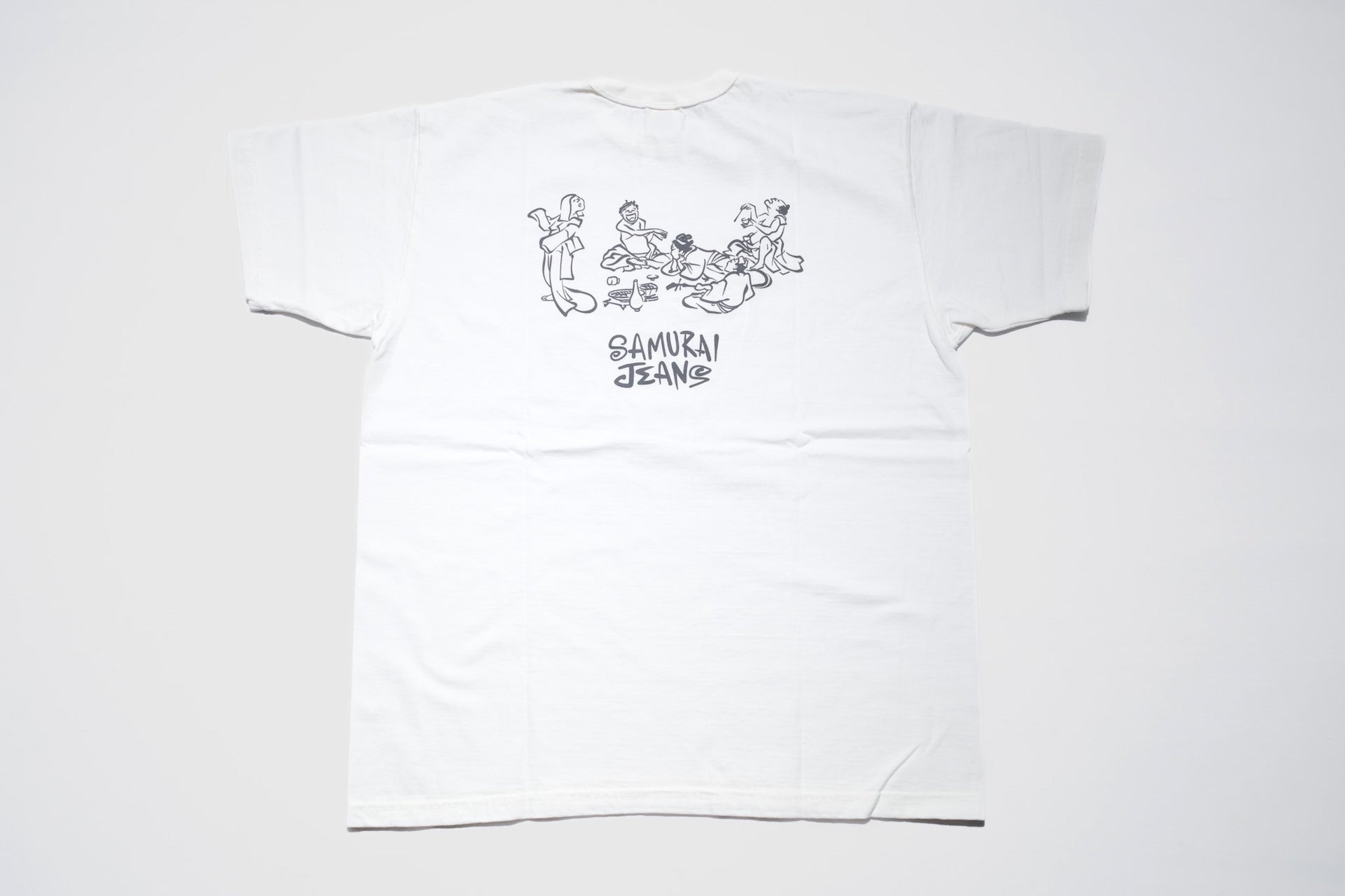 Samurai 8.5oz "Drunk" Loopwheeled Tee (White)