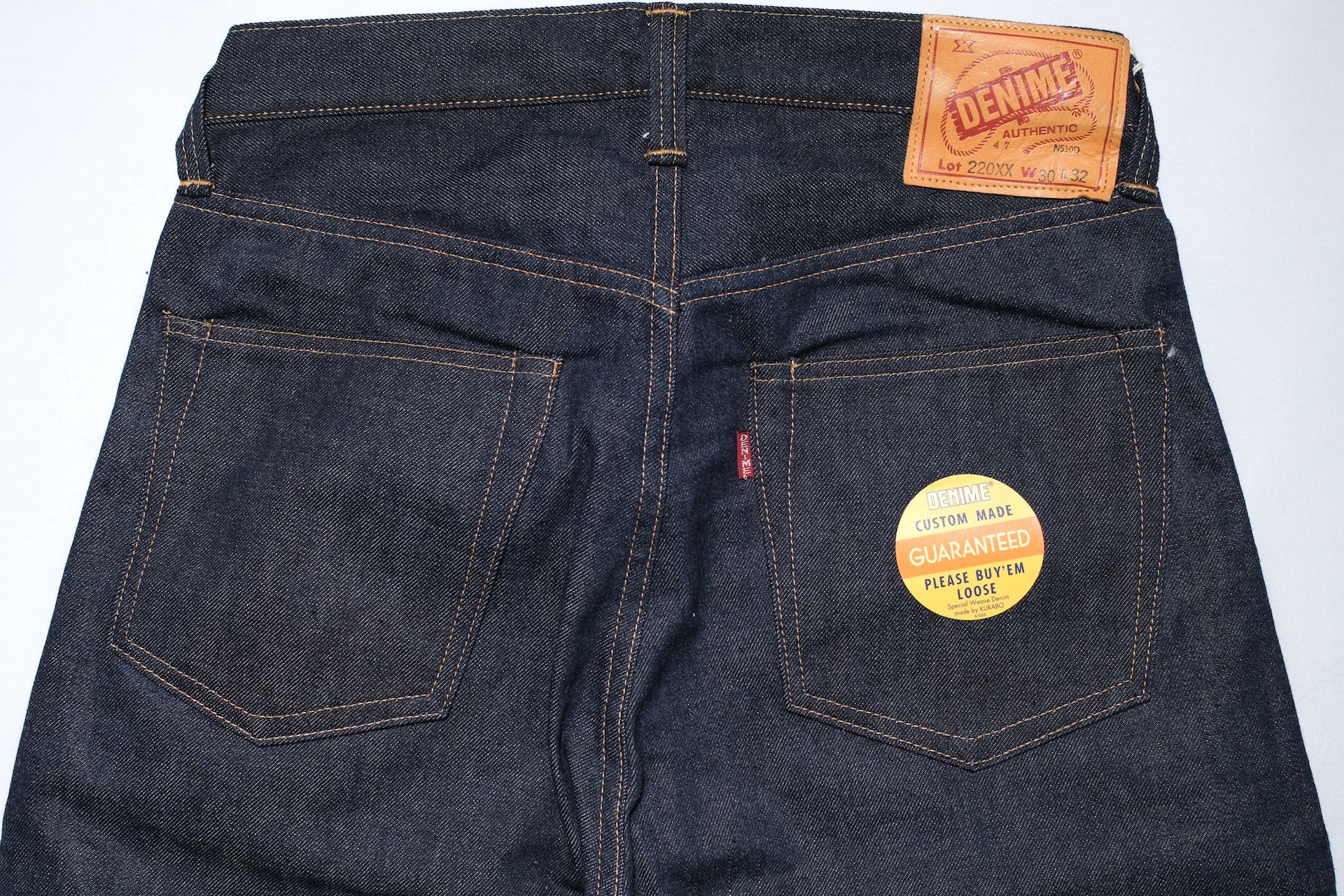 Denime X Warehouse Co. 14.5oz Indigo Dyed 220XX-47 Denim (Regular Straight fit)