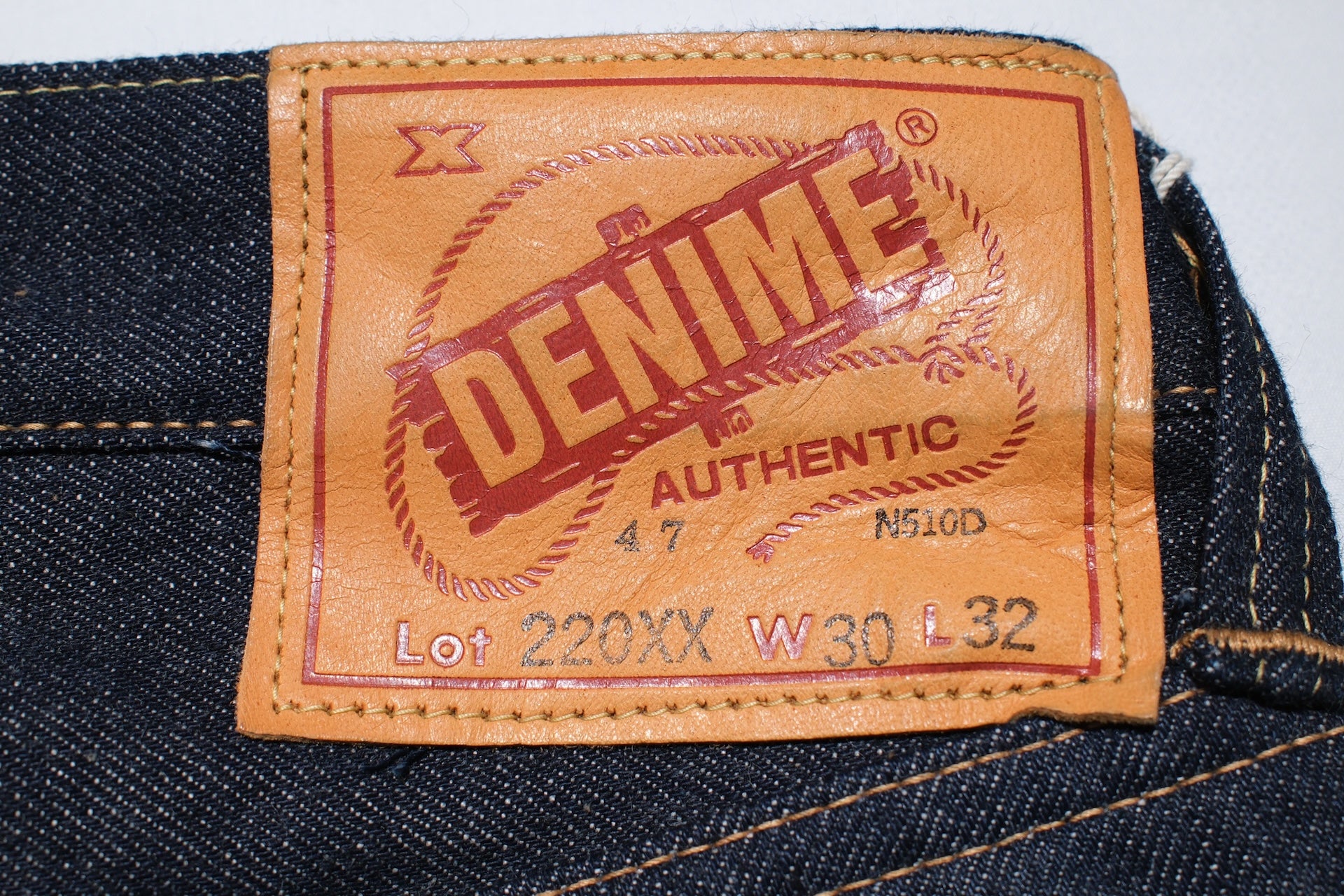 Denime X Warehouse Co. 14.5oz Indigo Dyed 220XX-47 Denim (Regular Straight fit)