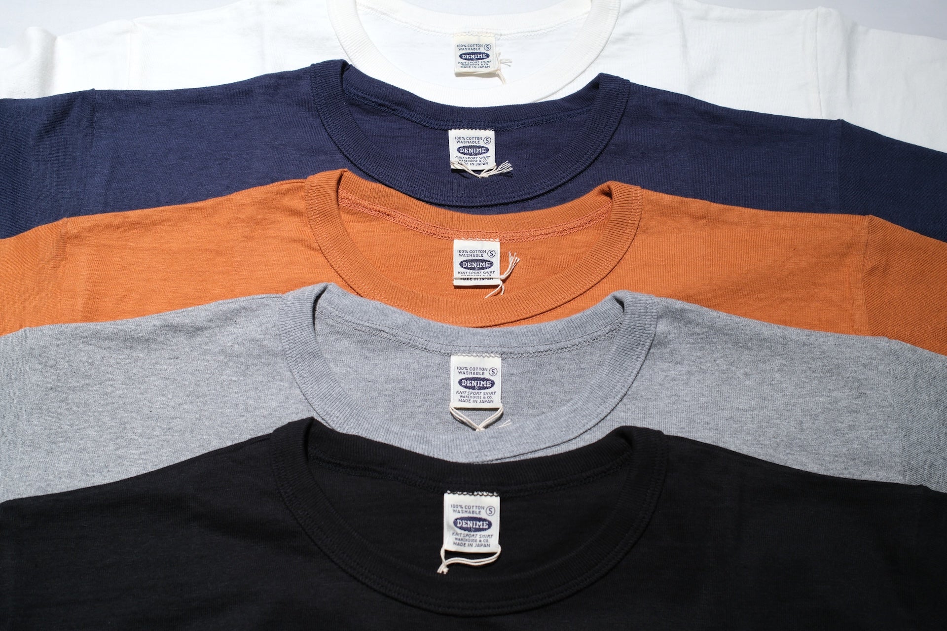 Denime X Warehouse Co. Lot.272 7oz “New Standard” Loopwheeled Plain Tee (Brick)
