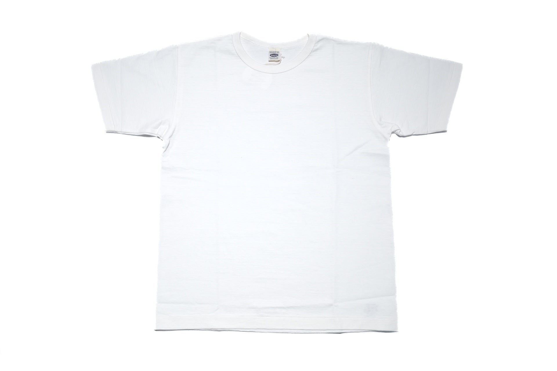 Denime X Warehouse Co. Lot.272 7oz “New Standard” Loopwheeled Plain Tee (White)