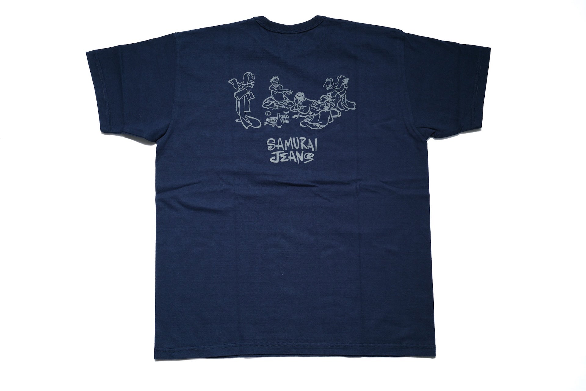 Samurai 8.5oz "Drunk" Loopwheeled Tee (Navy)