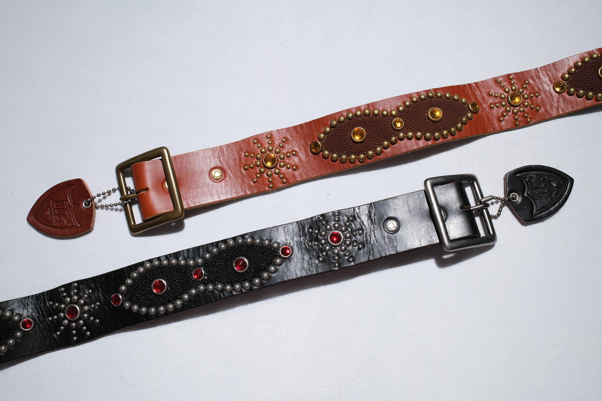 Hollywood Trading Company "Devil Eyes" Belt (Light Brown Tea-Core)