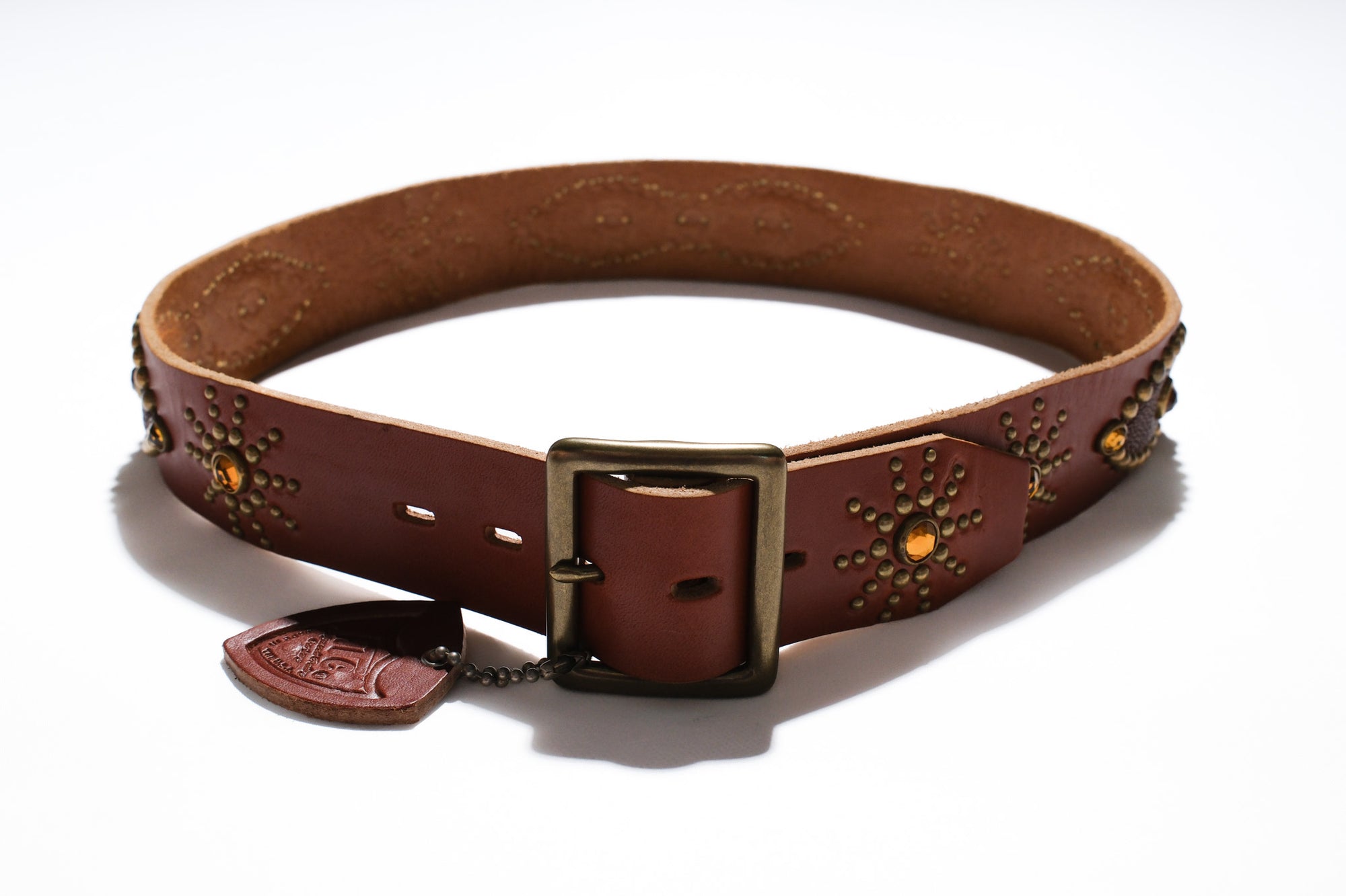 Hollywood Trading Company "Devil Eyes" Belt (Light Brown Tea-Core)