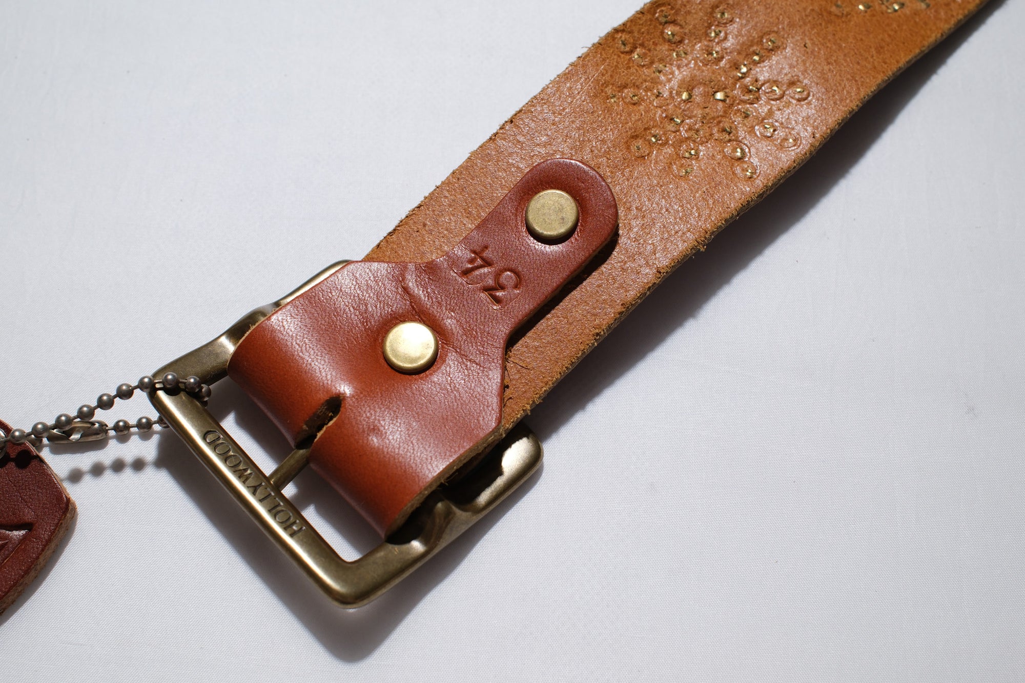 Hollywood Trading Company "Devil Eyes" Belt (Light Brown Tea-Core)