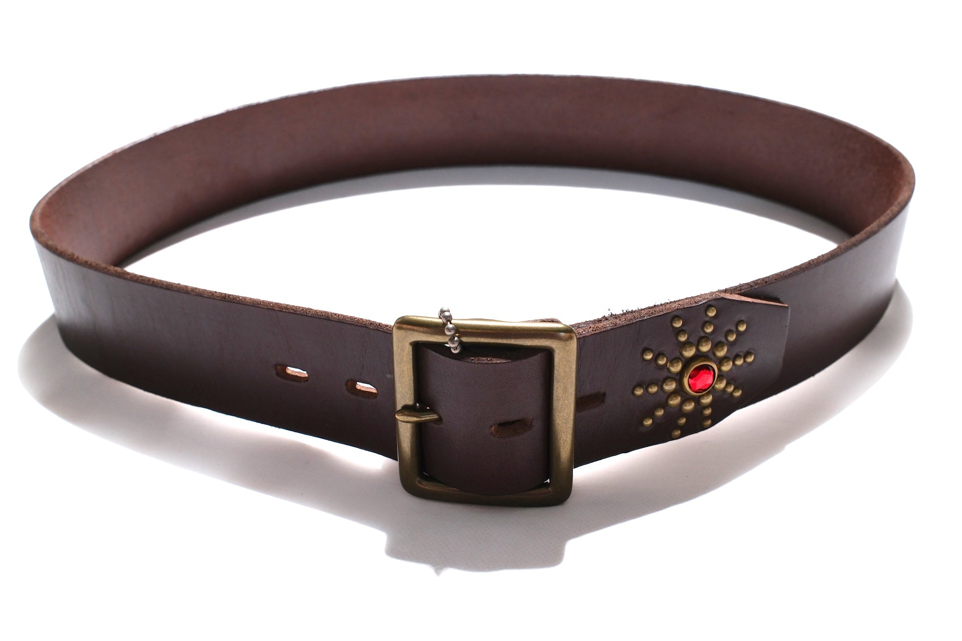 Hollywood Trading Company "Sunburst" Belt (Dark Brown Tea-core)