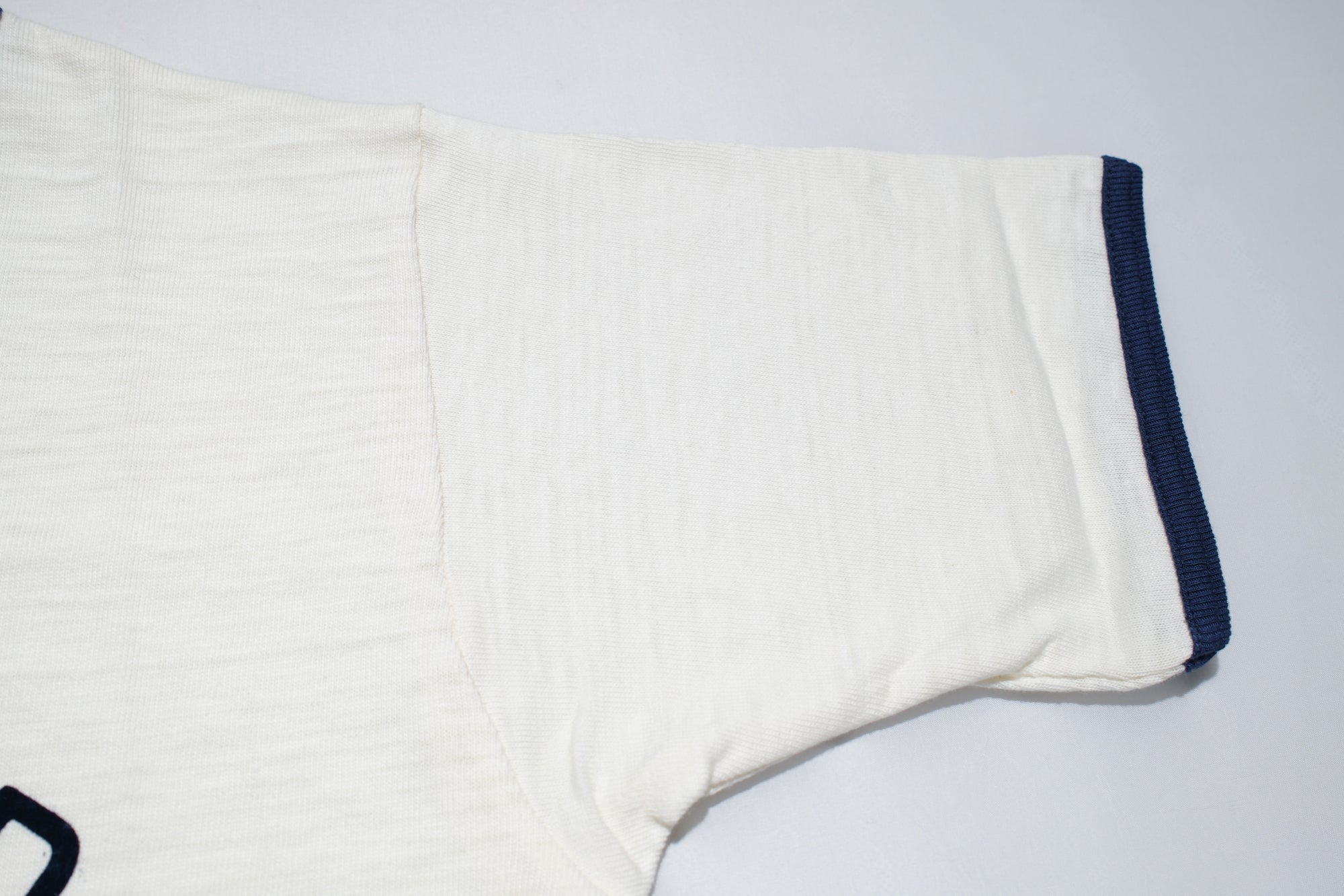 Warehouse 5.5oz "Glenwood" Ringer Loopwheeled Tees (Cream X Navy)