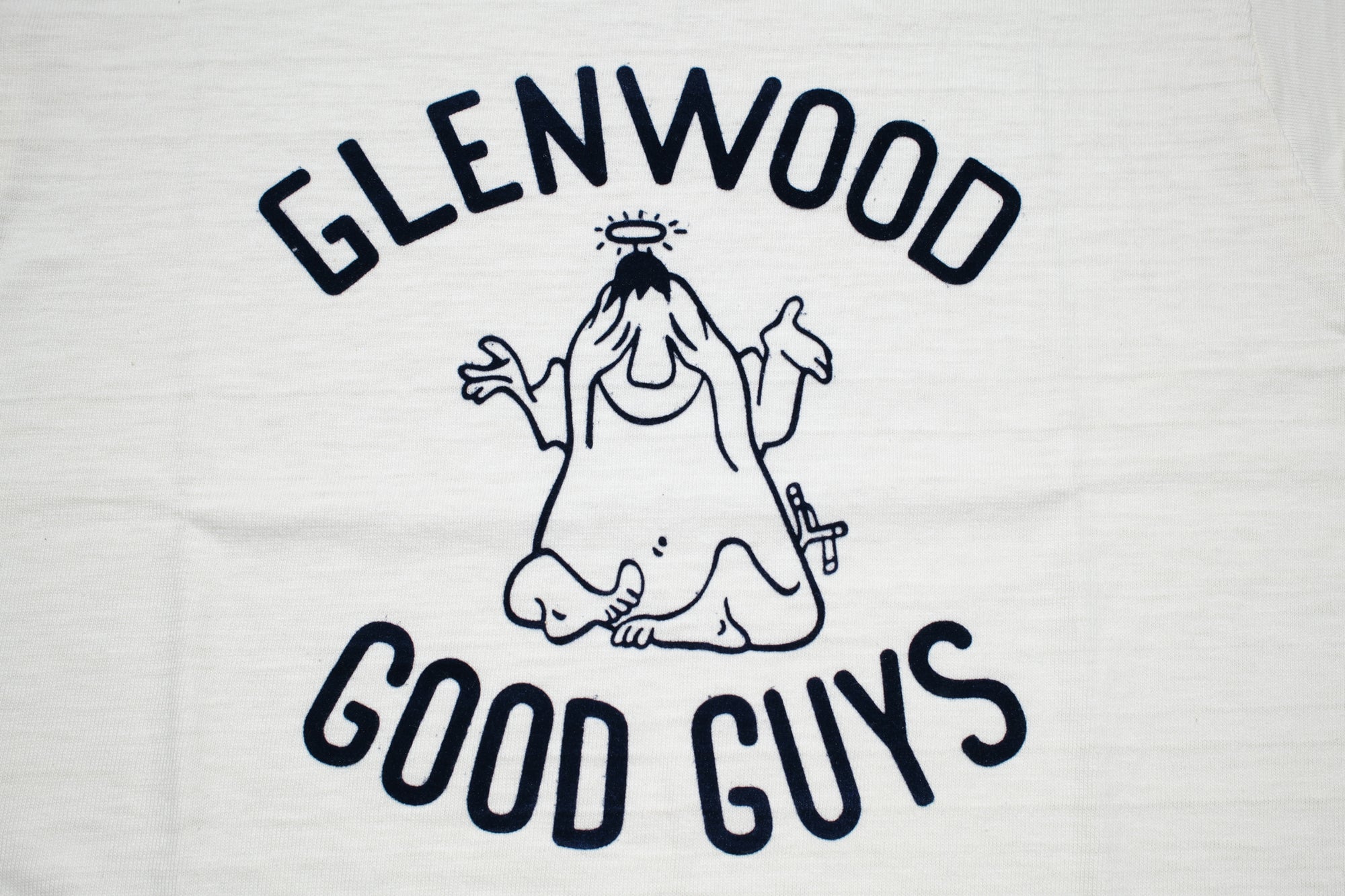 Warehouse 5.5oz "Glenwood" Ringer Loopwheeled Tees (Cream X Navy)