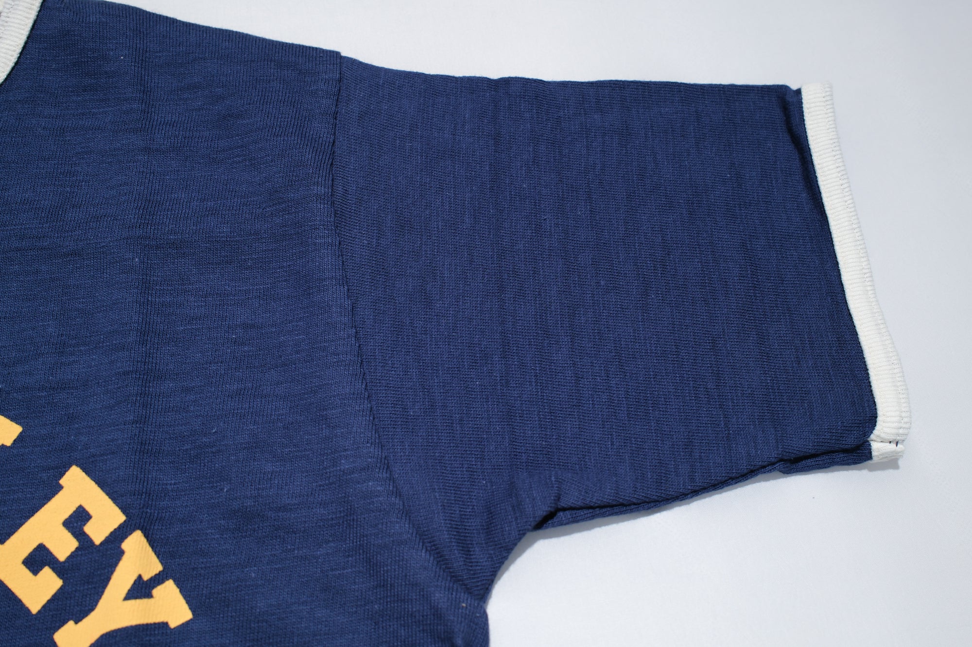 Warehouse 5.5oz “Teays Valley” Ringer Loopwheeled Tees (Navy X Cream)