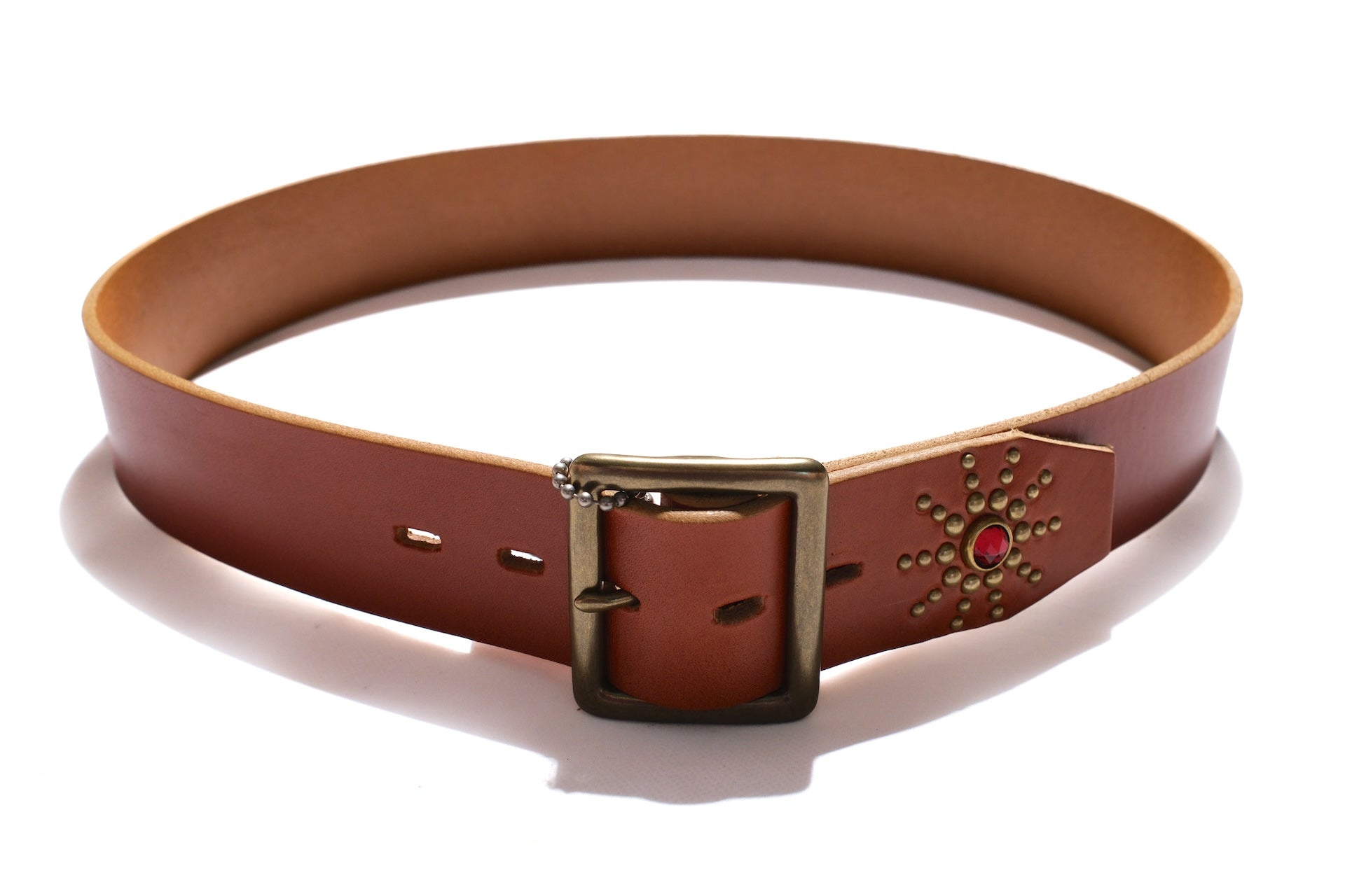 Hollywood Trading Company "Sunburst" Belt (Light Brown Tea-core)