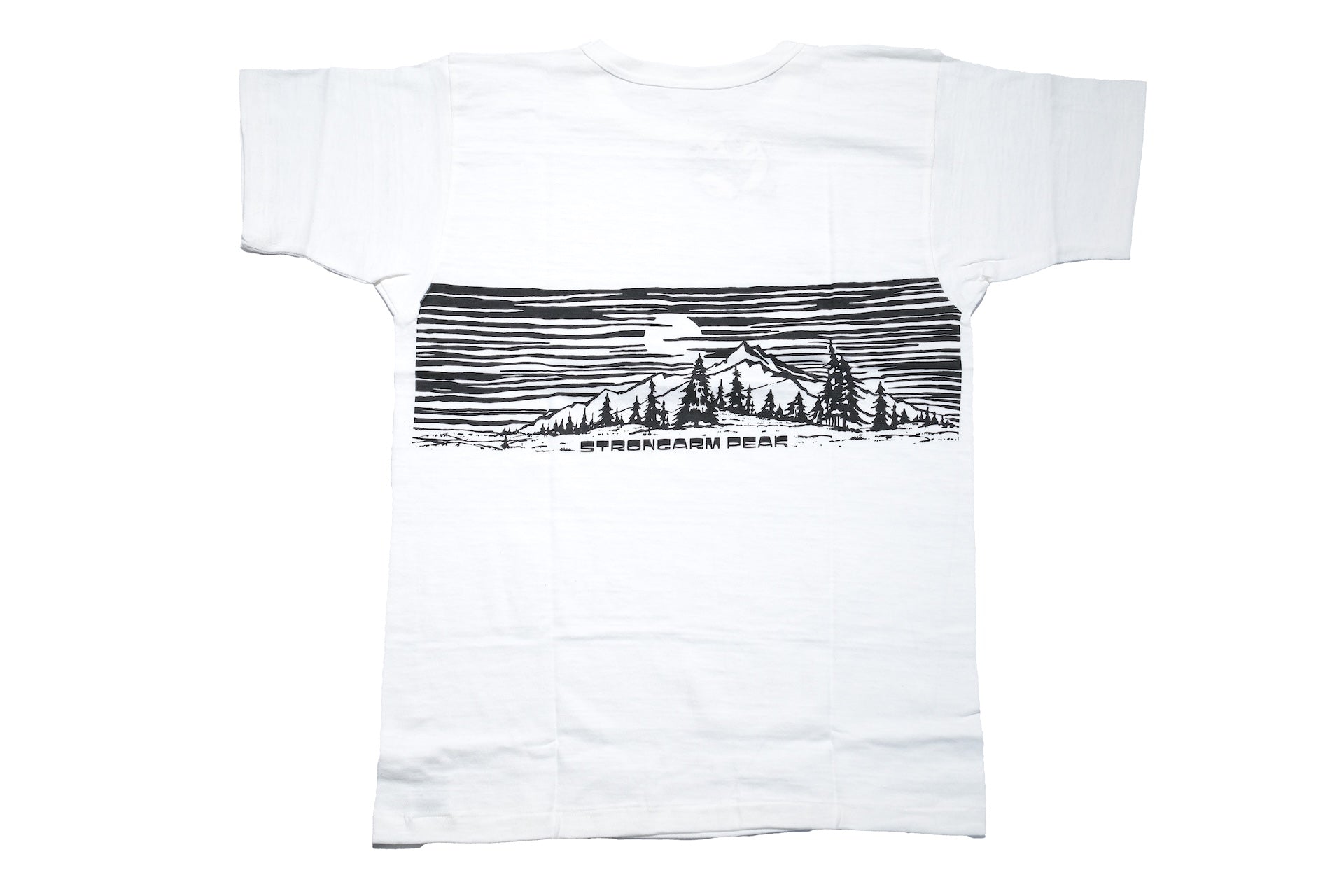 John Gluckow X Warehouse Co. 6oz ‘Forest and Mountains’ Loopwheeled Tee (White)