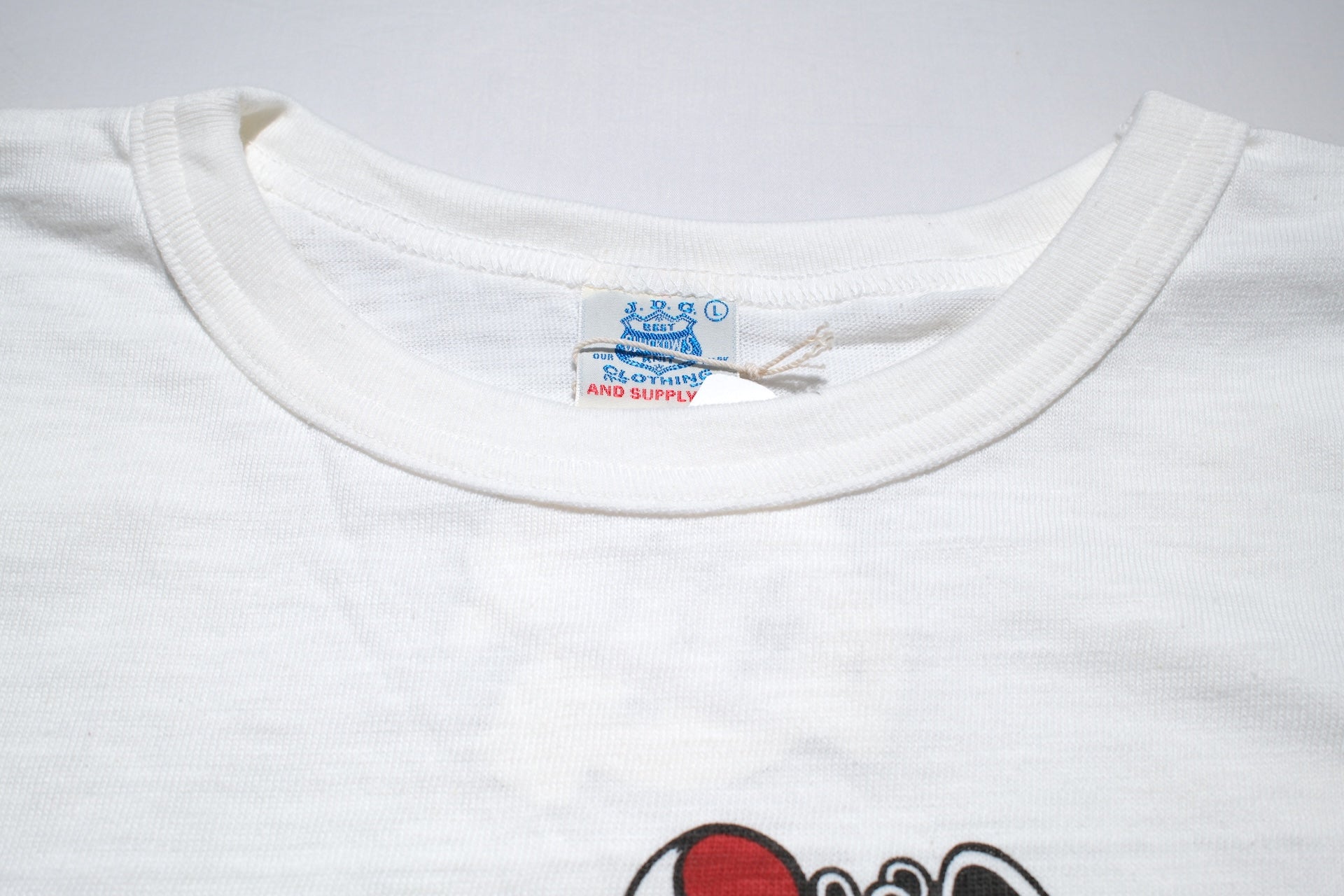 John Gluckow X Warehouse Co. 6oz ‘Custom Van’ Loopwheeled Tee (White)