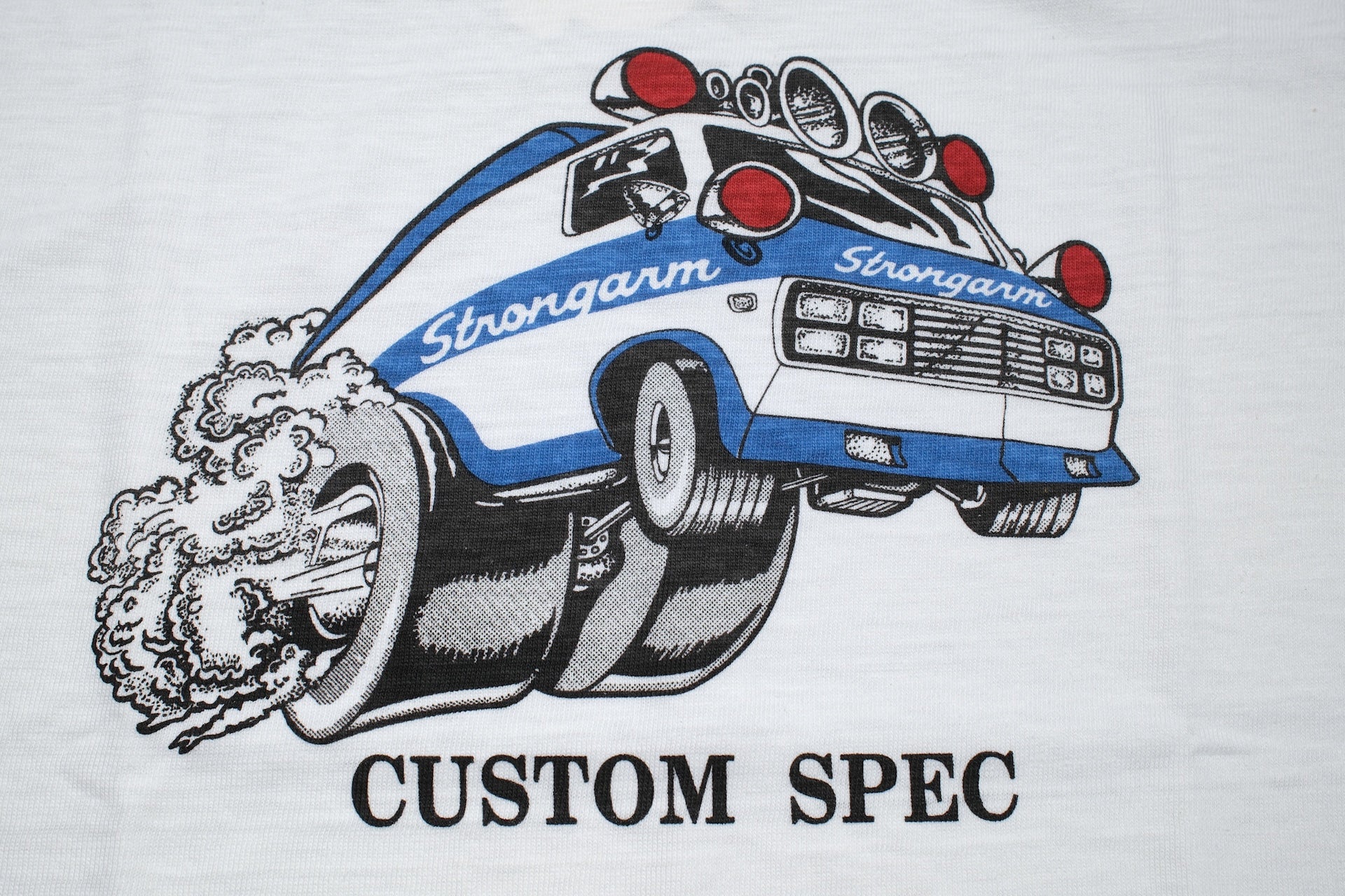 John Gluckow X Warehouse Co. 6oz ‘Custom Van’ Loopwheeled Tee (White)