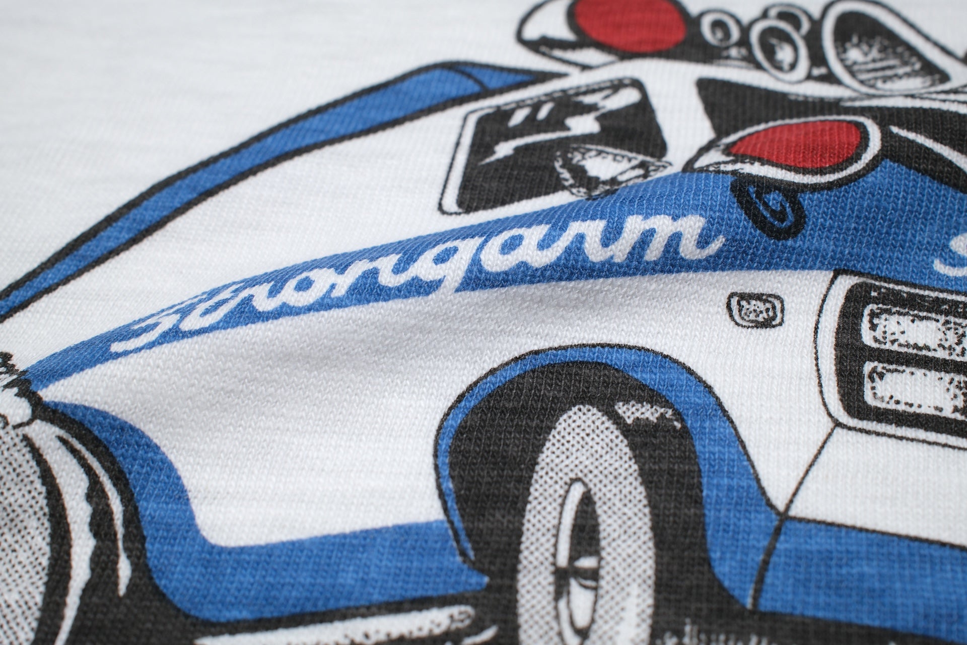 John Gluckow X Warehouse Co. 6oz ‘Custom Van’ Loopwheeled Tee (White)