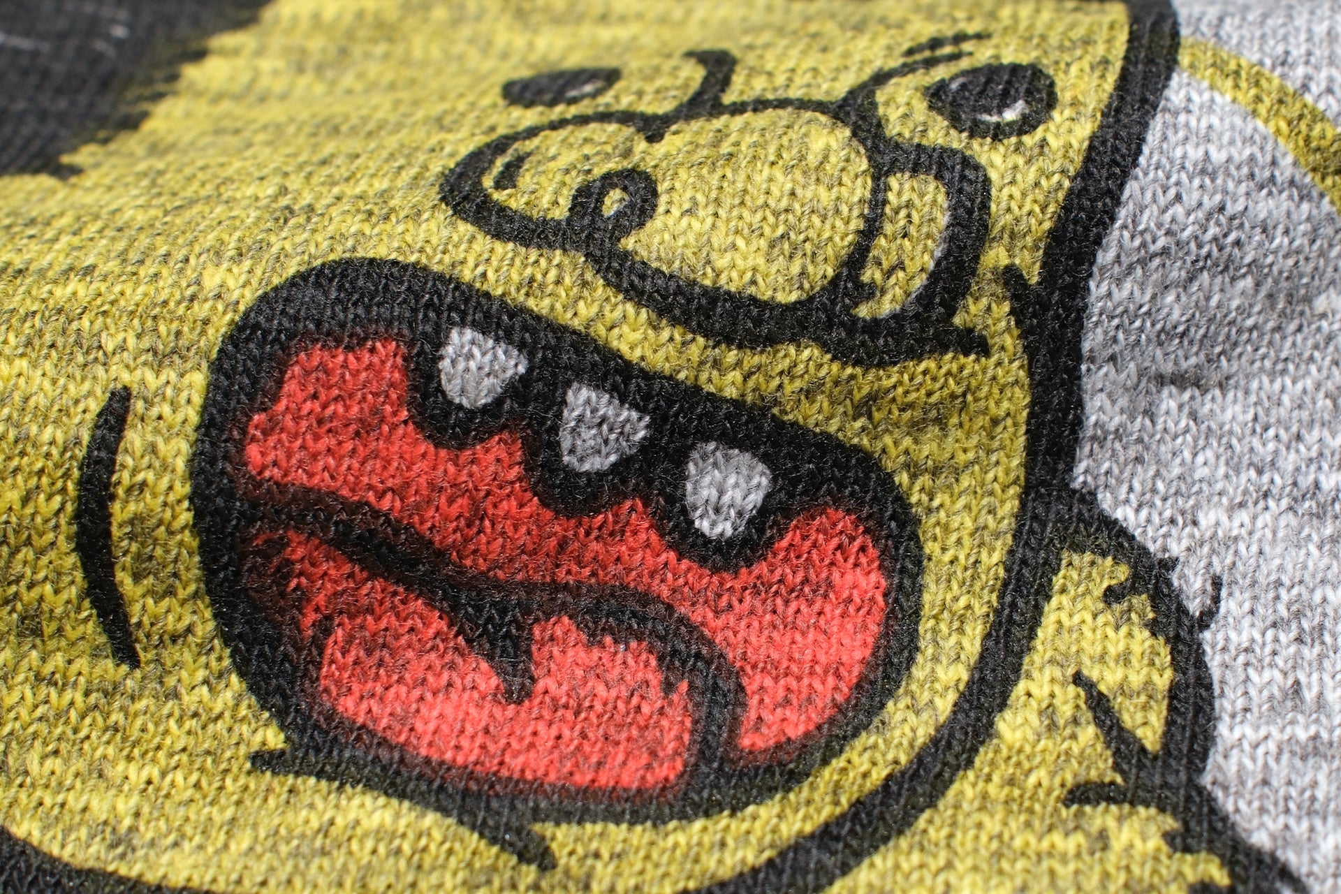 John Gluckow X Warehouse Co. 6oz ‘Animal Skater’ Loopwheeled Tee (Heather Grey)