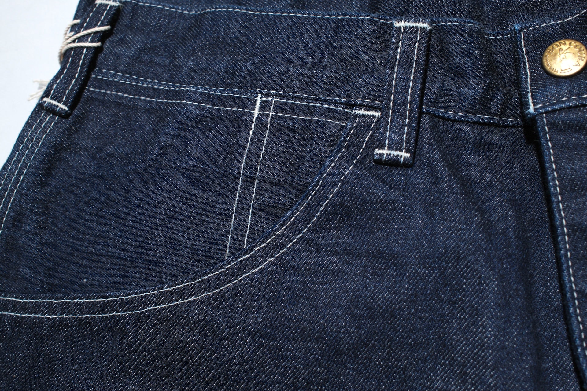 BONCOURA 15oz Indigo Dyed "Ike-Momen"  Denim Painter Pants (Classic Straight fit)