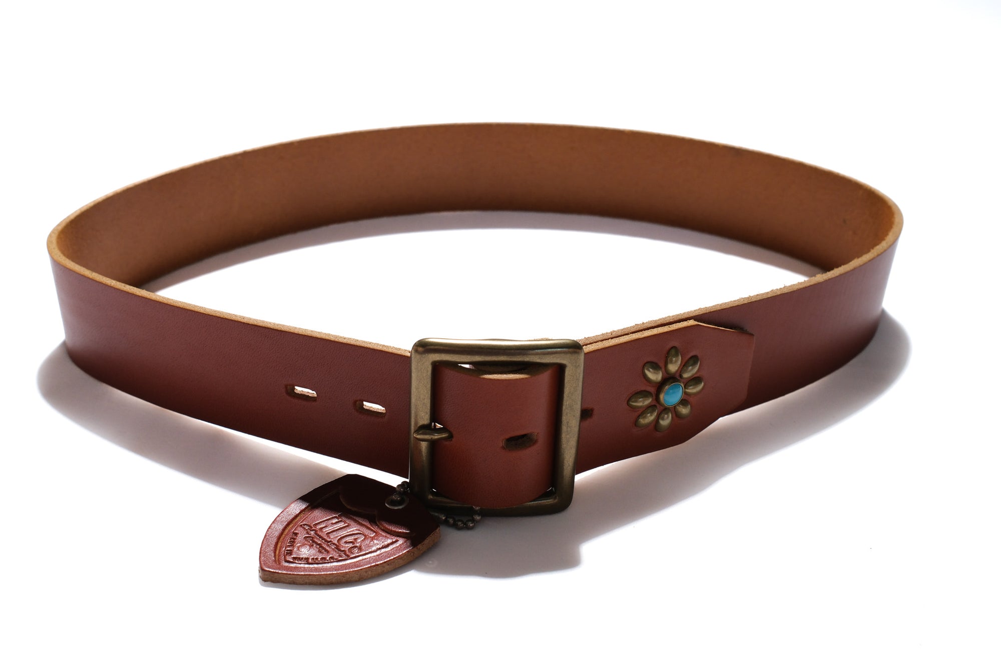 Hollywood Trading Company "Desert Flower" Belt (Light Brown Tea-core)