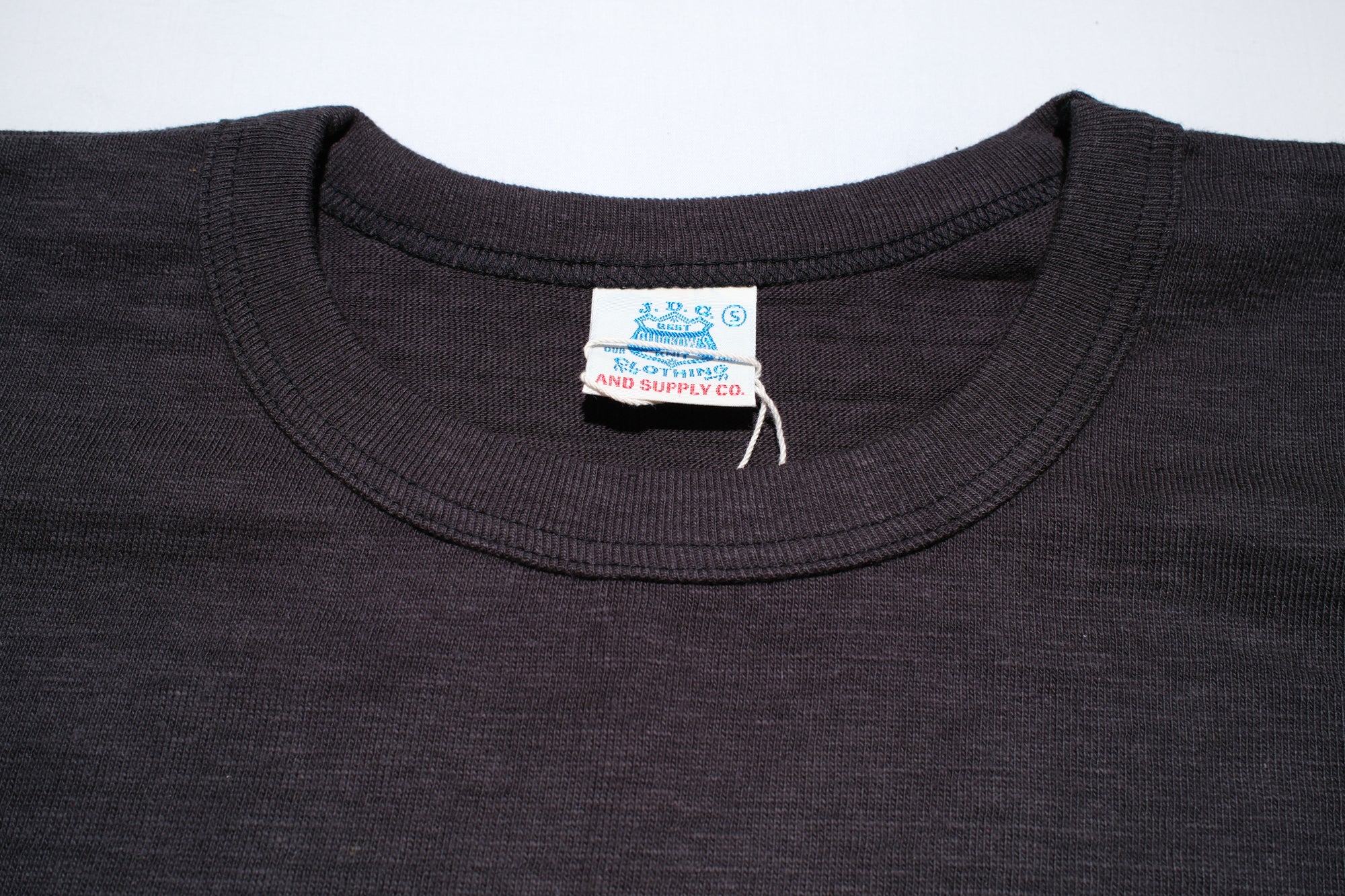 John Gluckow X Warehouse Co. 6oz Loopwheeled Plain Tee (Black)