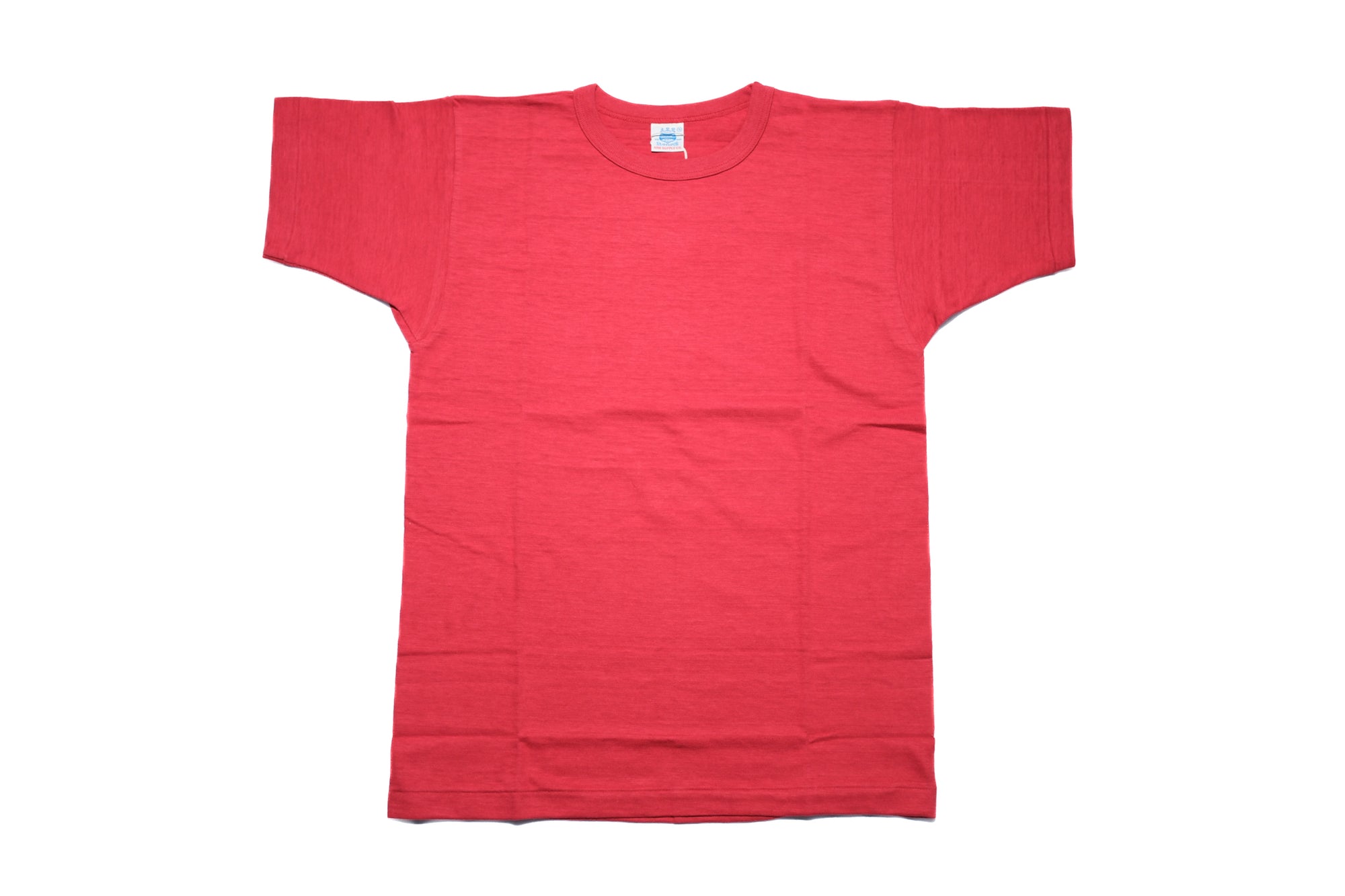 John Gluckow X Warehouse Co. 6oz Loopwheeled Plain Tee (Red)