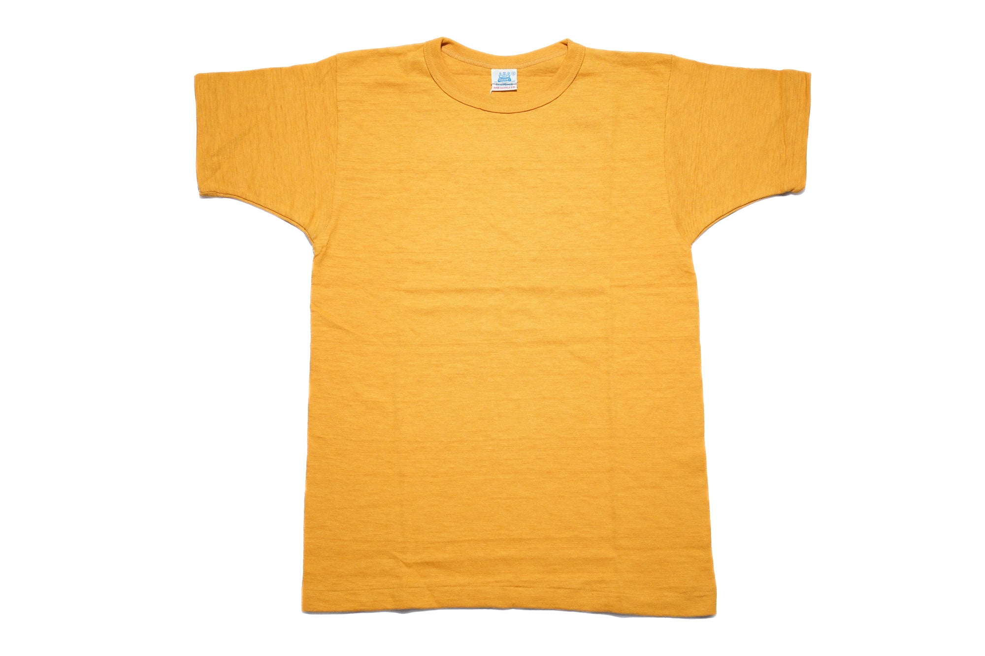 John Gluckow X Warehouse Co. 6oz Loopwheeled Plain Tee (Deep Gold)