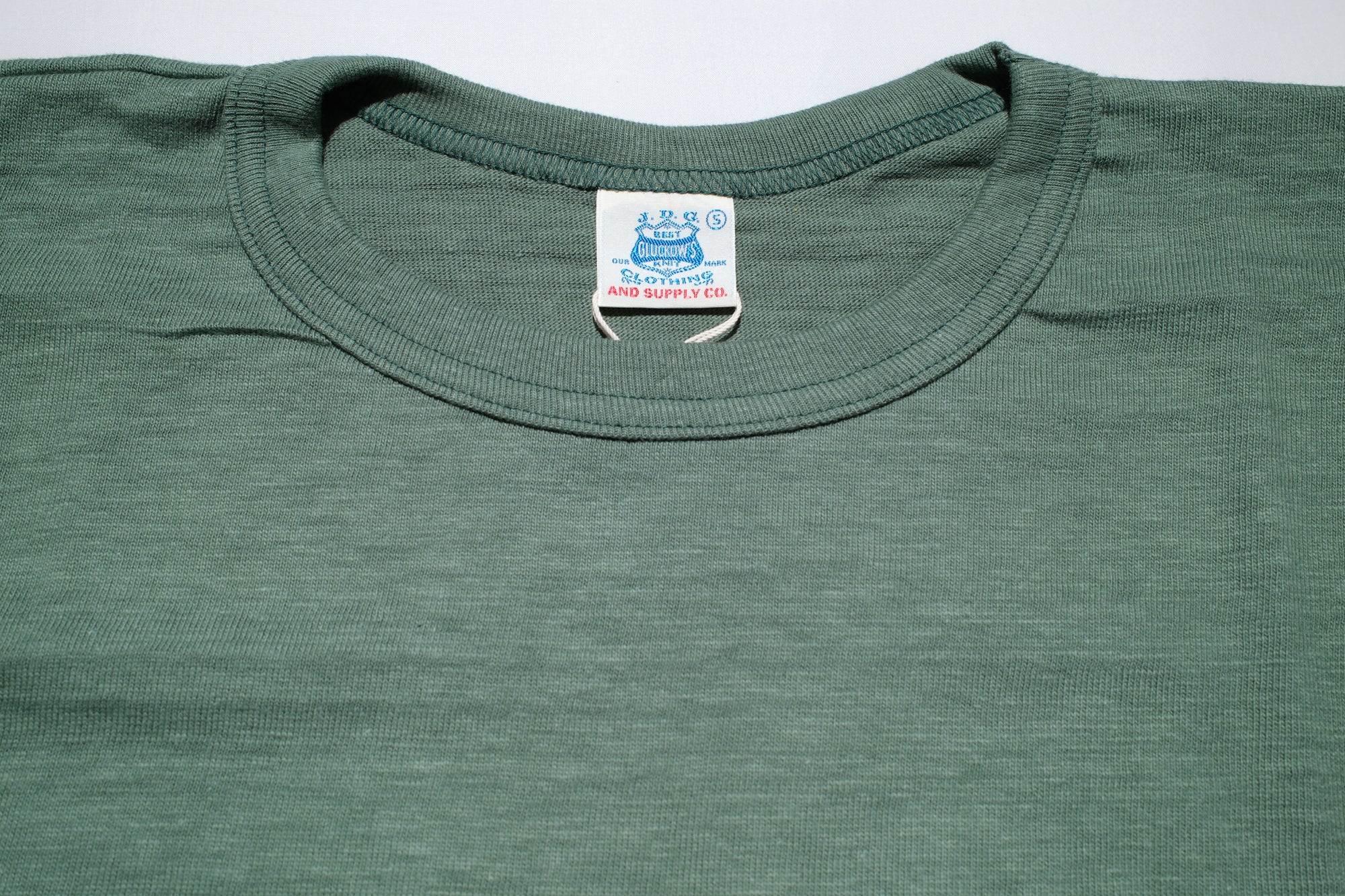 John Gluckow X Warehouse Co. 6oz Loopwheeled Plain Tee (Green)