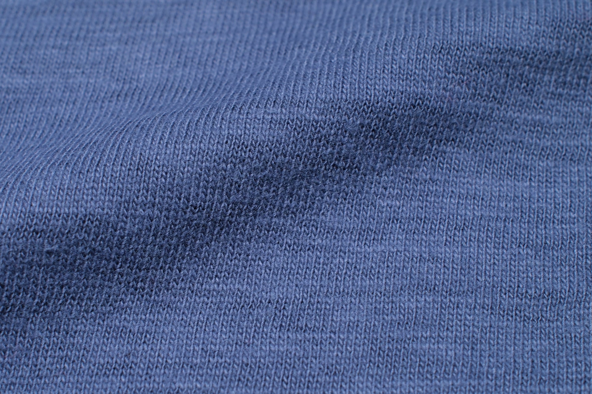 John Gluckow X Warehouse Co. 6oz Loopwheeled Plain Tee (Faded Blue)