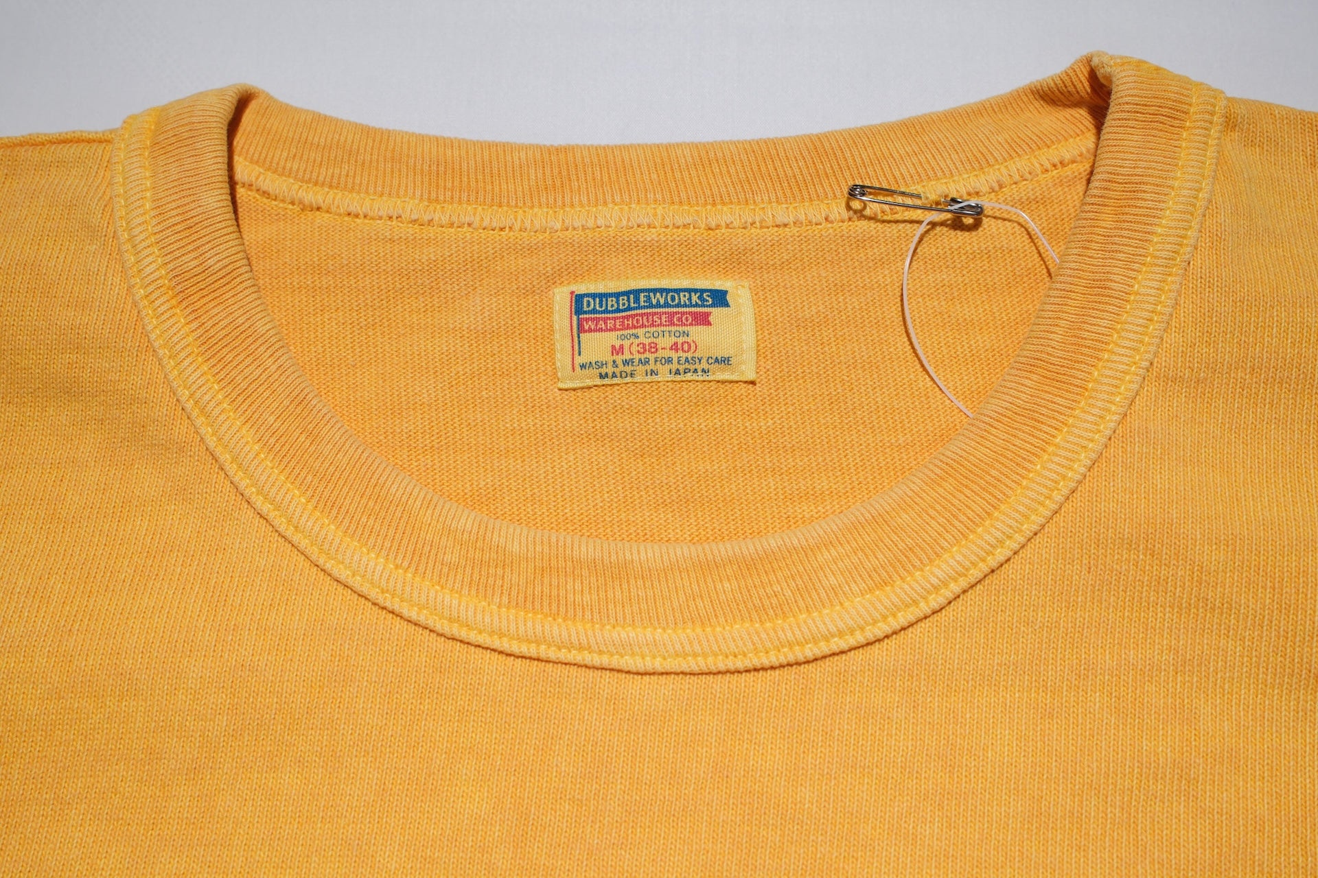 Dubble Works 9oz "Ultra-Heavy" Pigment Dyed Loopwheeled Tee (Gold)