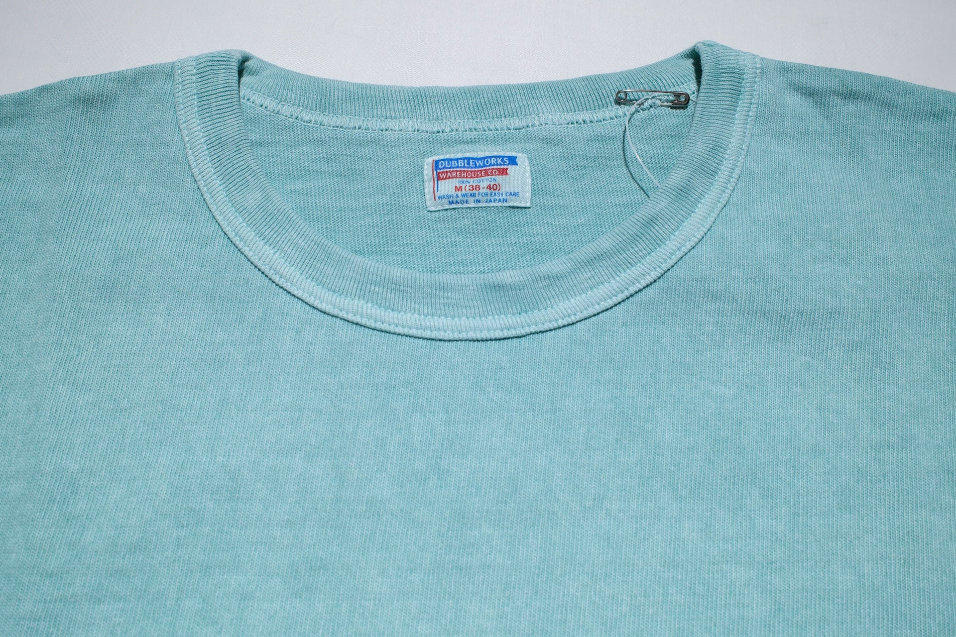 Dubble Works 9oz "Ultra-Heavy" Pigment Dyed Loopwheeled Tee (Turquoise)