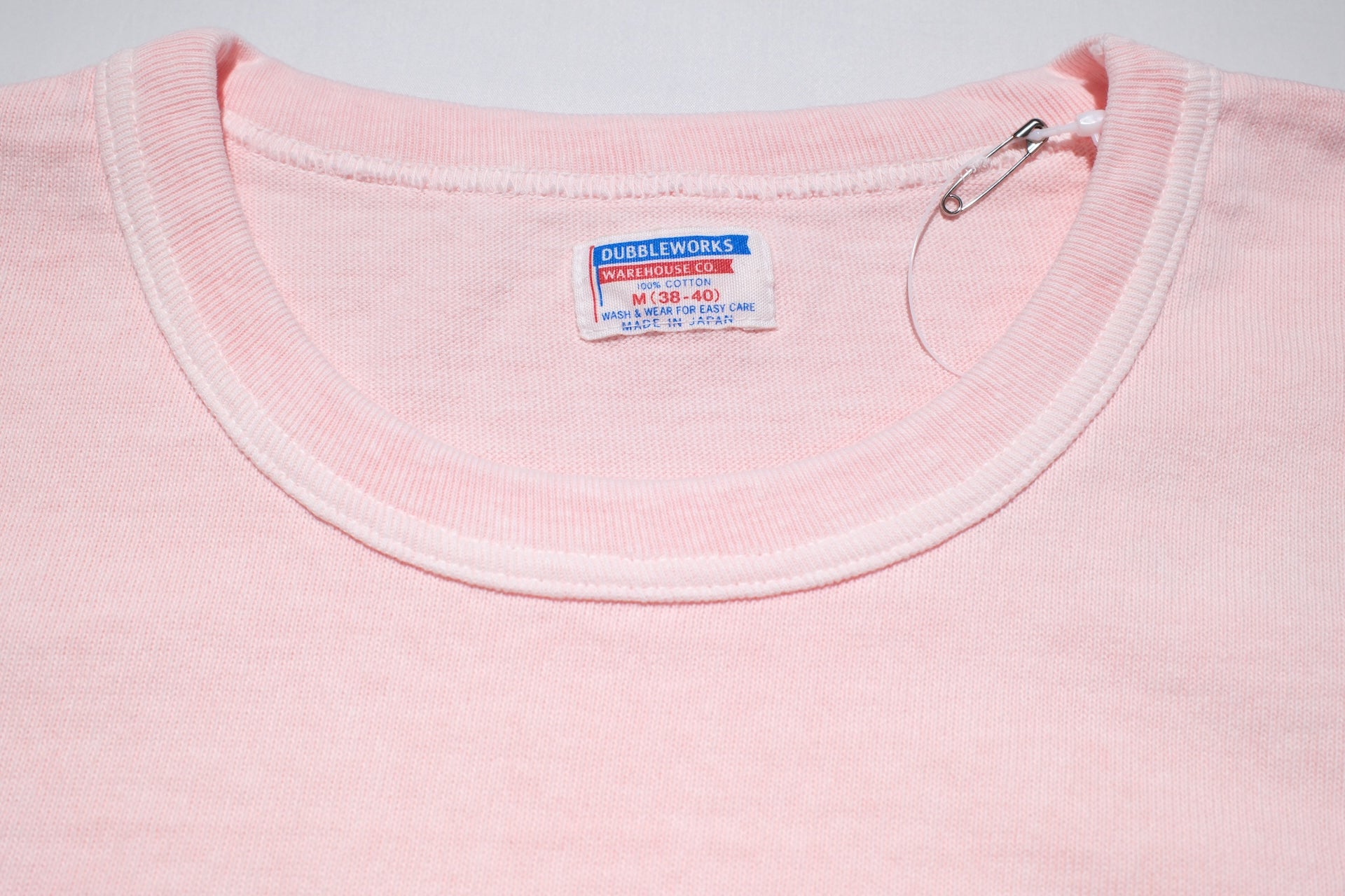 Dubble Works 9oz "Ultra-Heavy" Pigment Dyed Loopwheeled Tee (Salmon Pink)