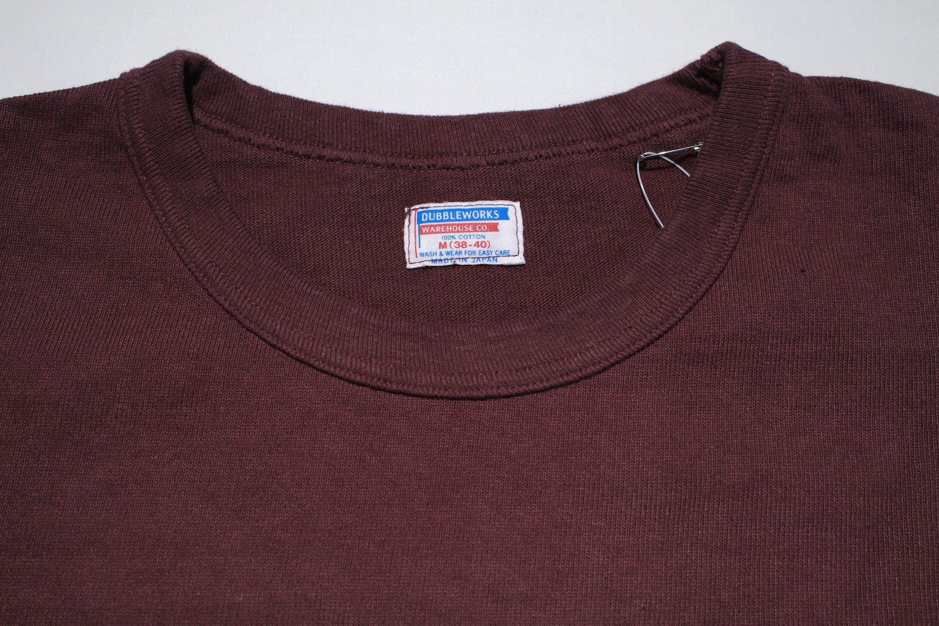 Dubble Works 9oz "Ultra-Heavy" Loopwheeled Tee (Bordeaux)