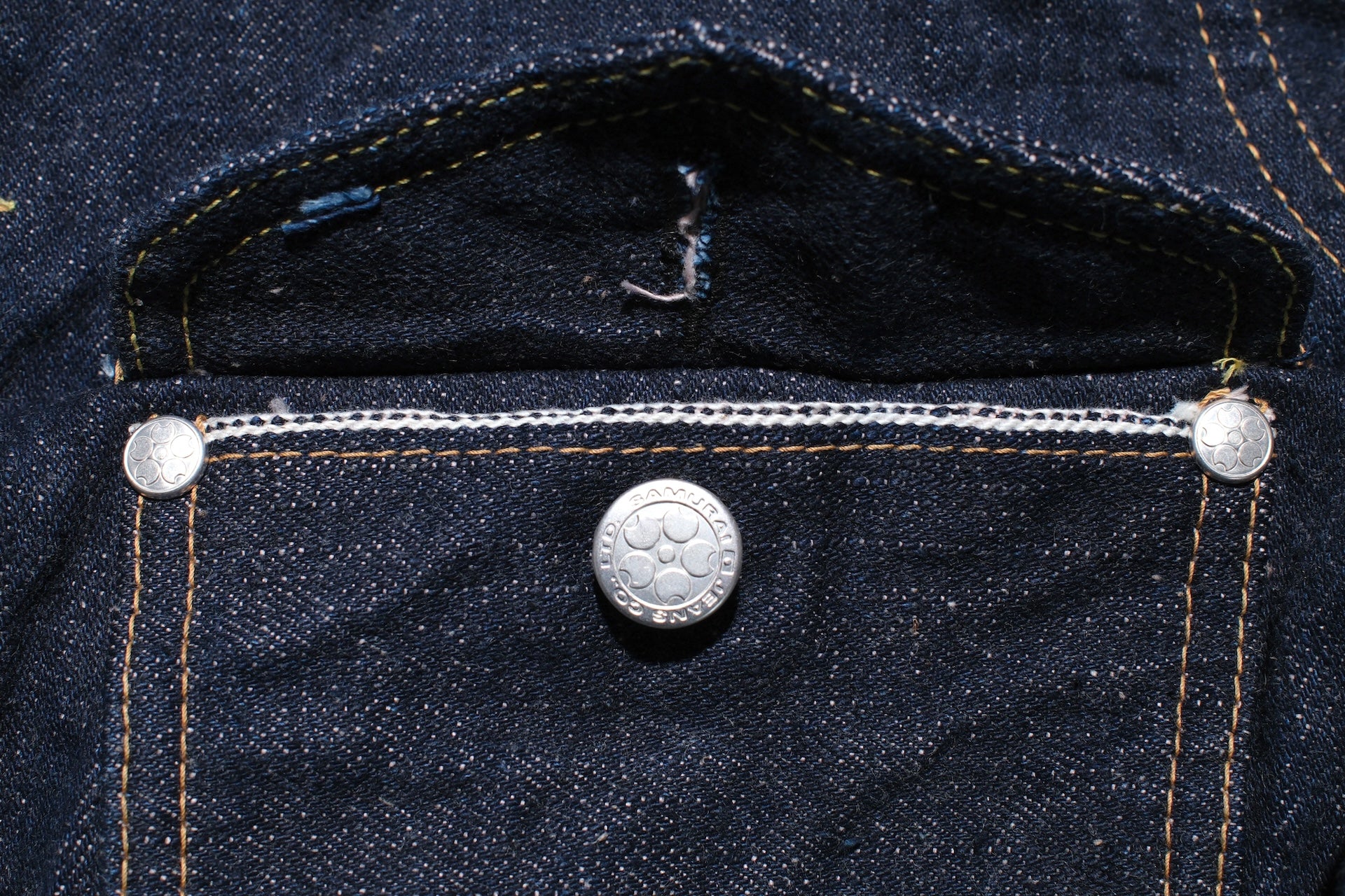 Samurai 18oz “Indigo Sakura Plus” Denim Rider Jacket