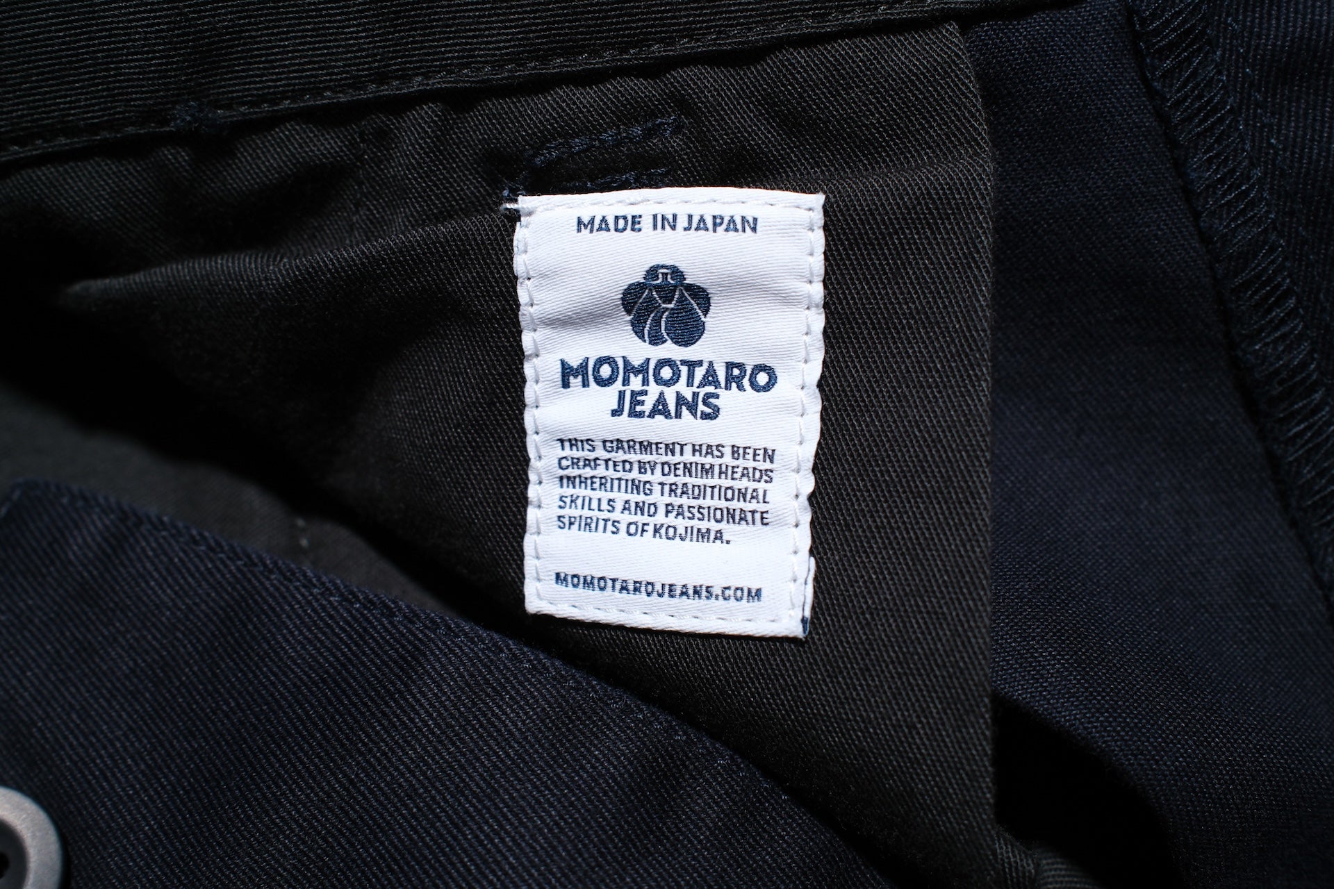 MOMOTARO JEANS 11oz High-Density West Point Trousers (Dark Navy)