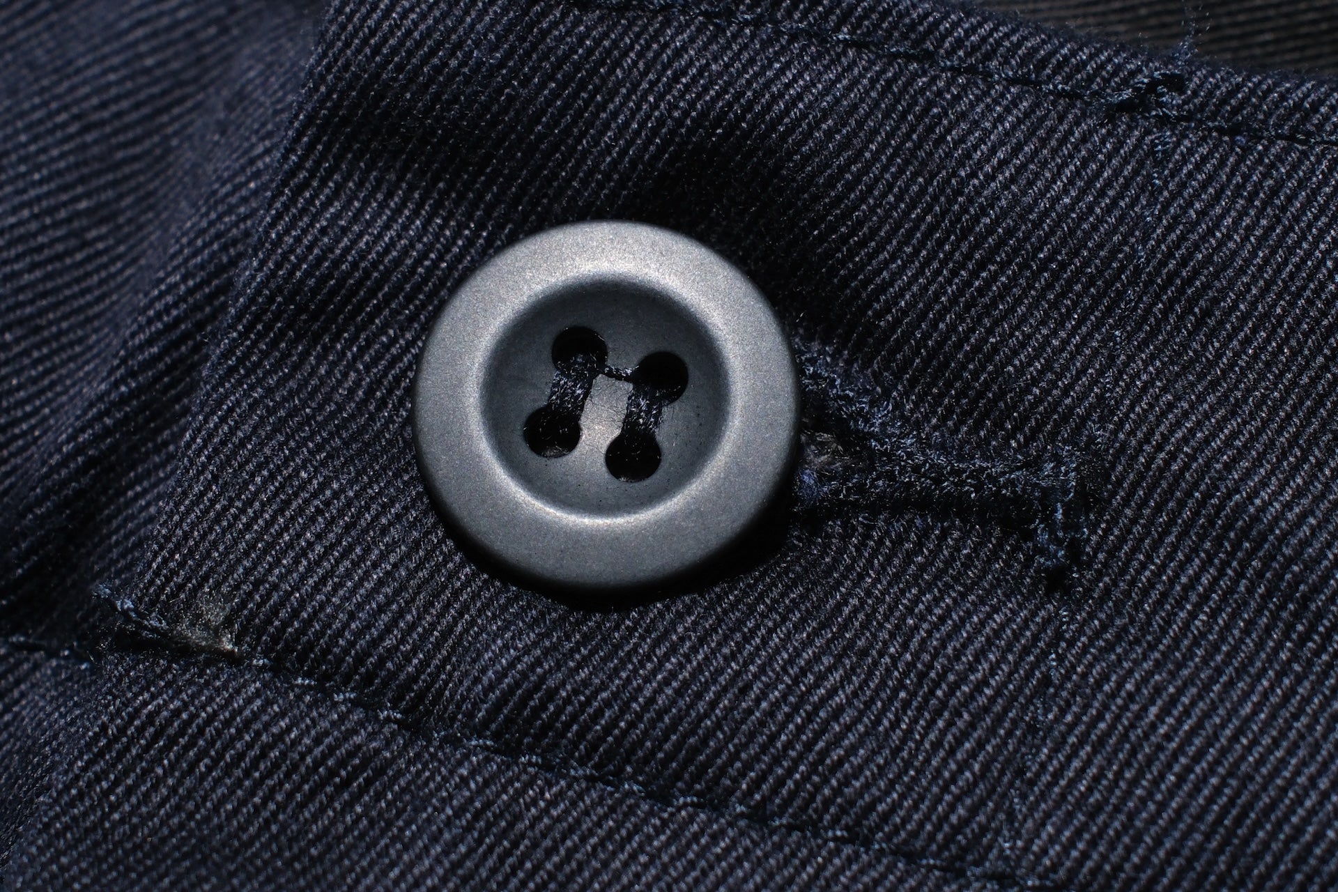 MOMOTARO JEANS 11oz High-Density West Point Trousers (Dark Navy)