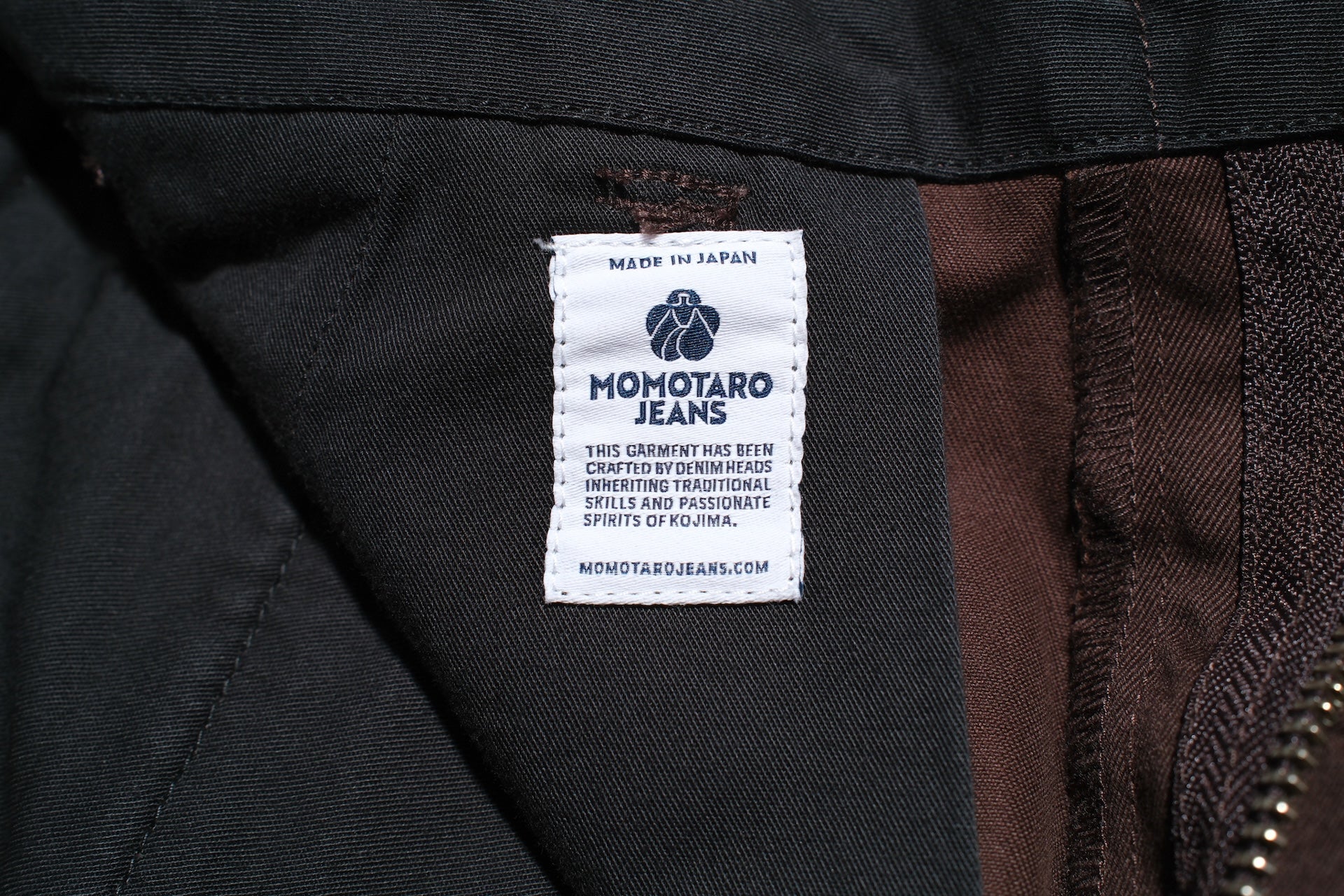 MOMOTARO JEANS 11oz High-Density West Point Trousers (Chocolate Brown)