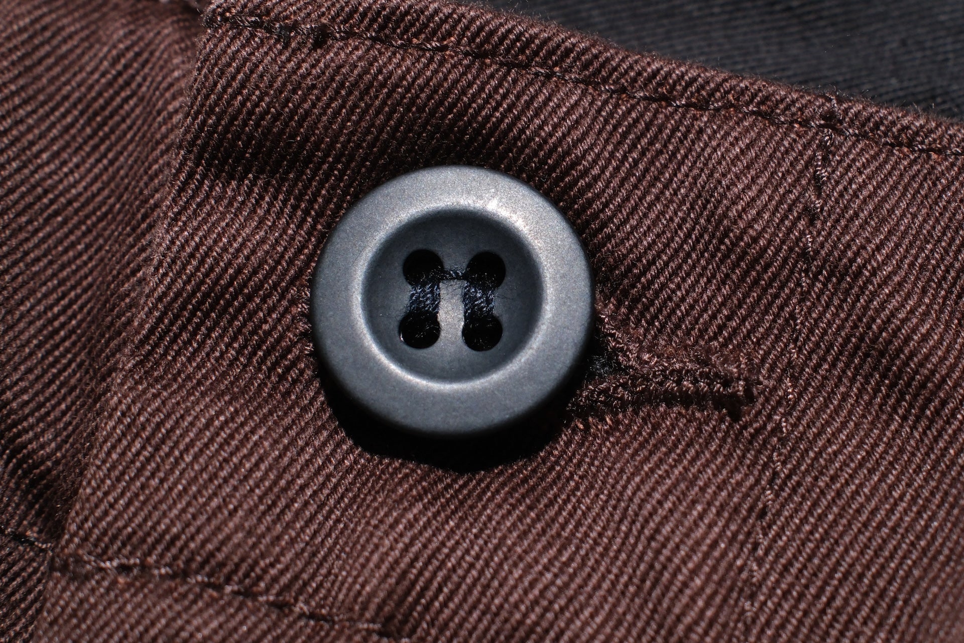 MOMOTARO JEANS 11oz High-Density West Point Trousers (Chocolate Brown)