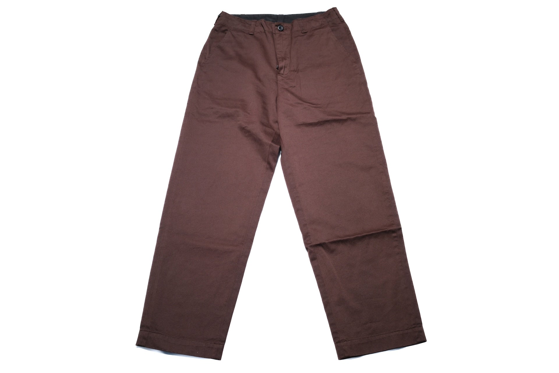 MOMOTARO JEANS 11oz High-Density West Point Trousers (Chocolate Brown)