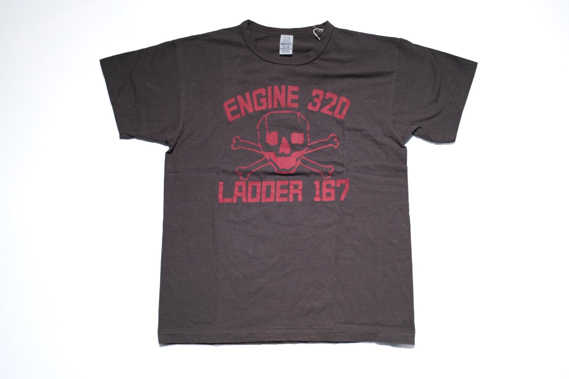 Warehouse 5oz "Engine" Tubular Tee (Charcoal)