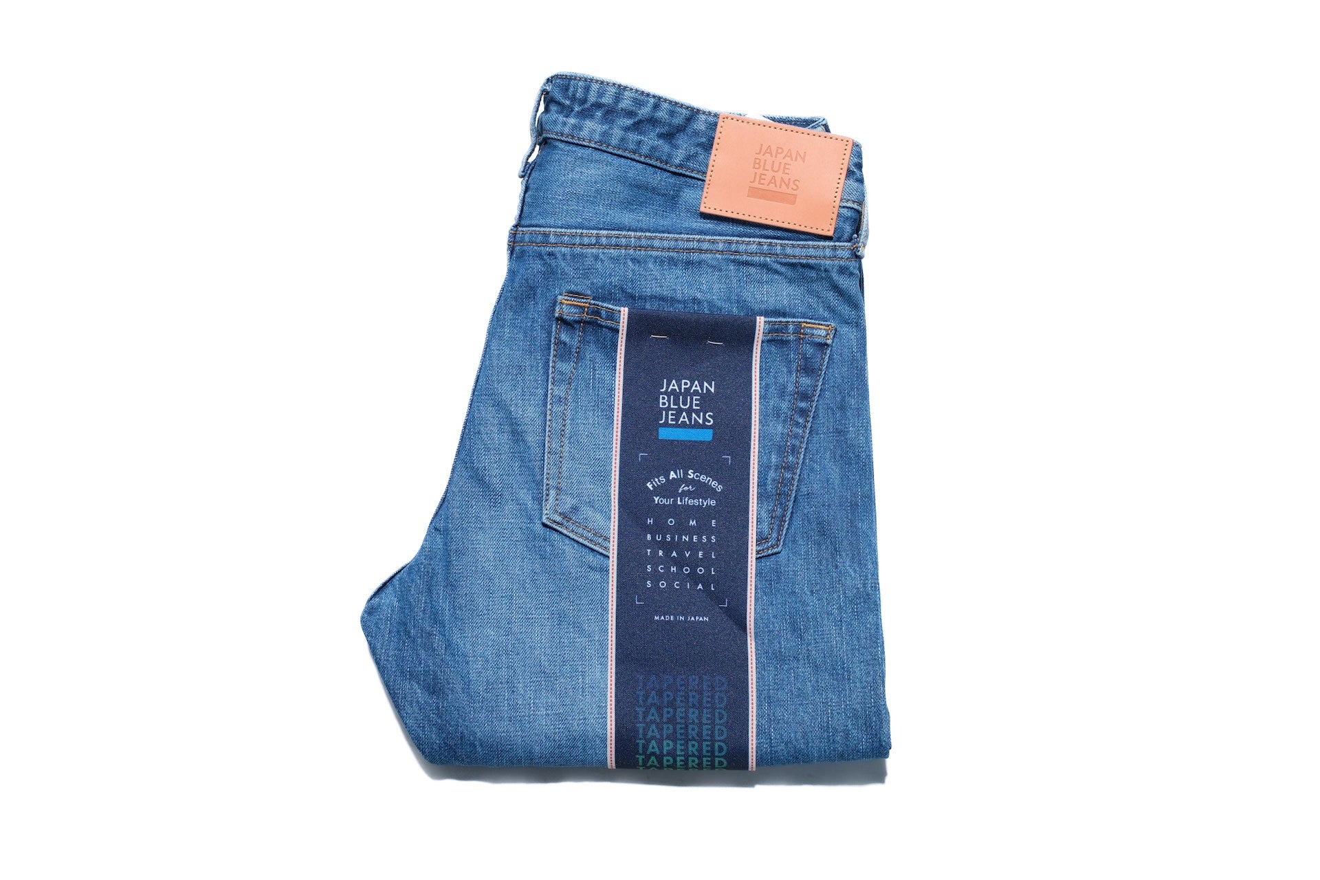 Japan Blue 14.8oz “Mid-Washed Circle” J201-M Denim (Slim Tapered fit)