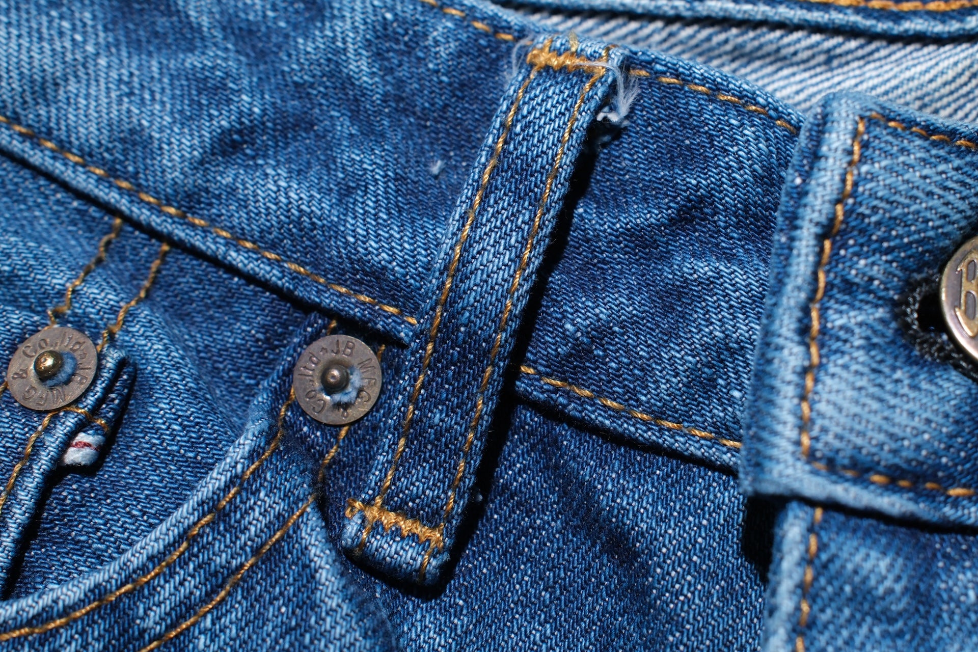 Japan Blue 14.8oz “Mid-Washed Circle” J201-M Denim (Slim Tapered fit)