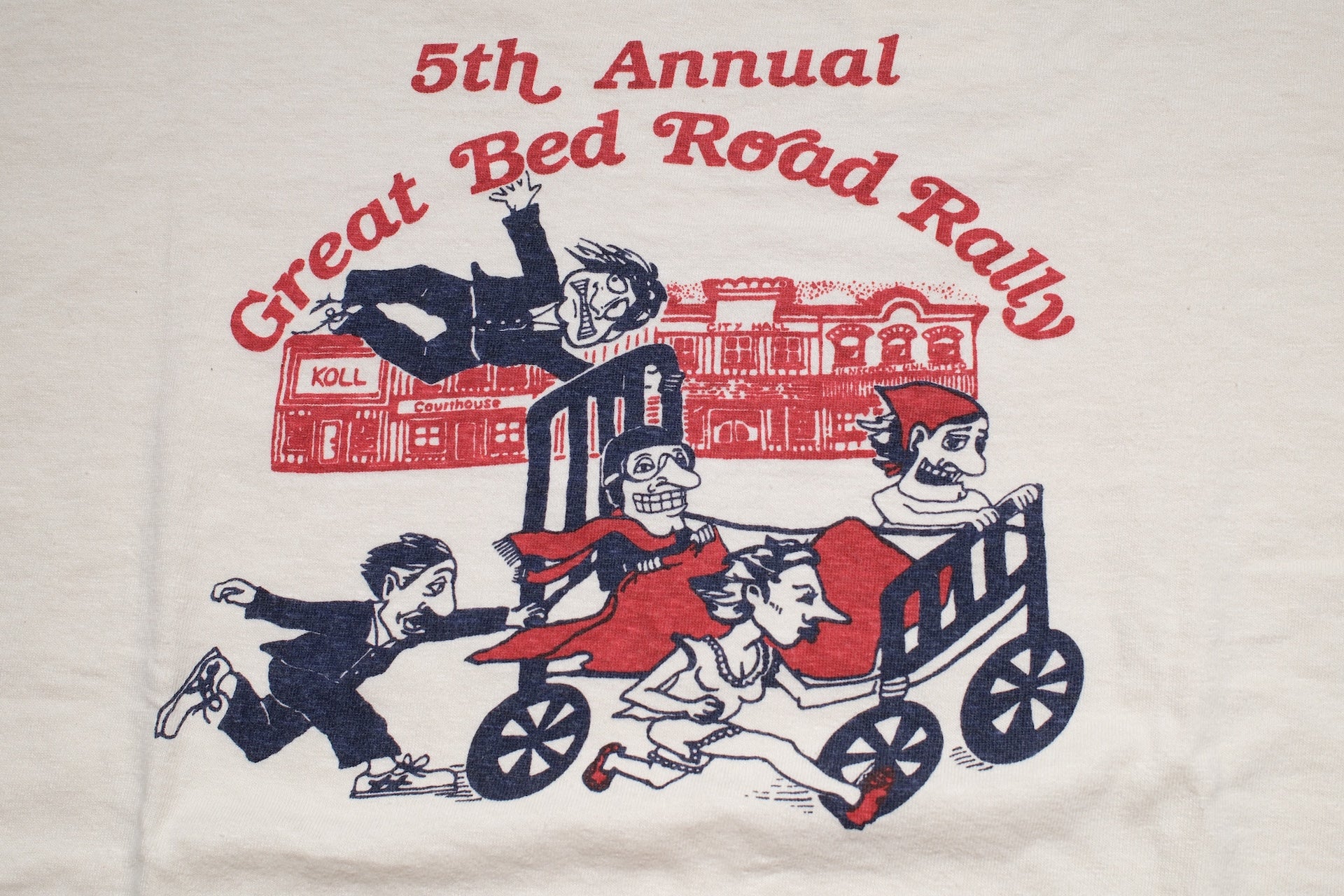 Warehouse 5oz "Great Bed Road Rally" Tubular Tee (Cream)