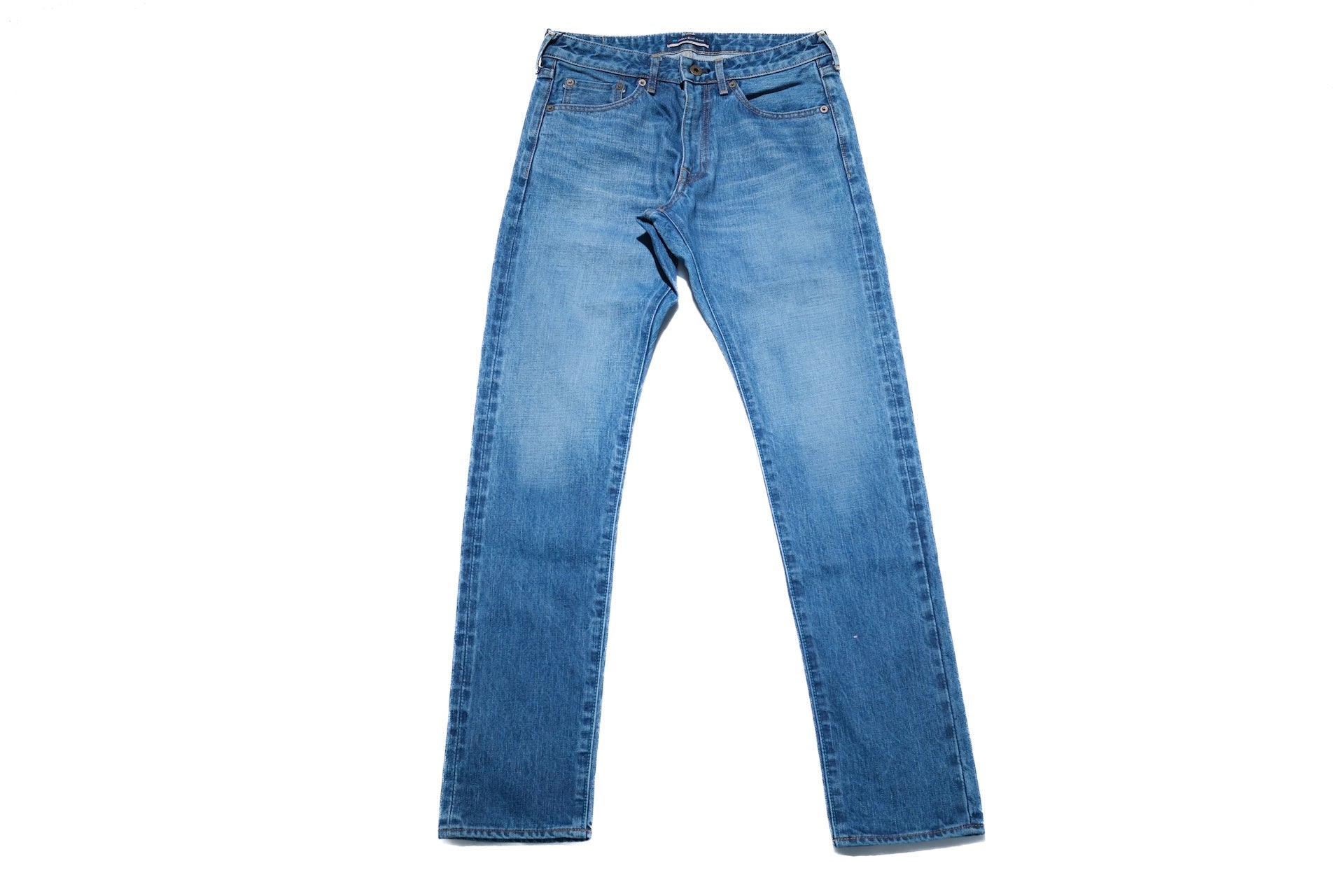 Japan Blue 14.8oz “Mid-Washed Circle” J201-M Denim (Slim Tapered fit)