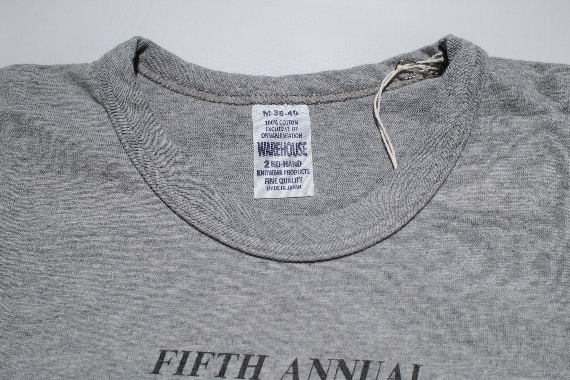 Warehouse 5oz "Pig Roast" Tubular Tee (Heather Grey)