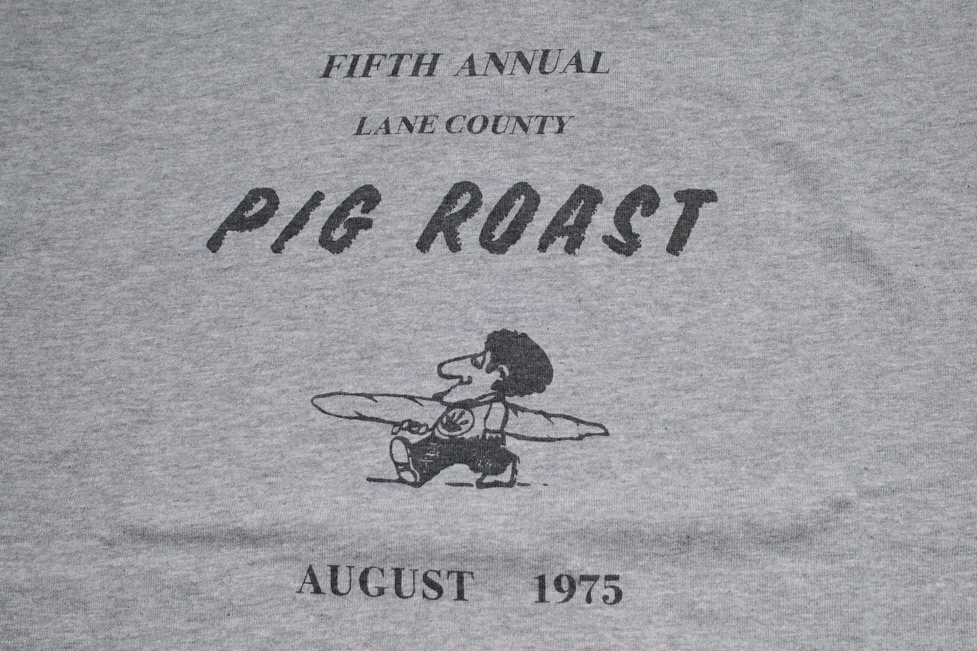 Warehouse 5oz "Pig Roast" Tubular Tee (Heather Grey)