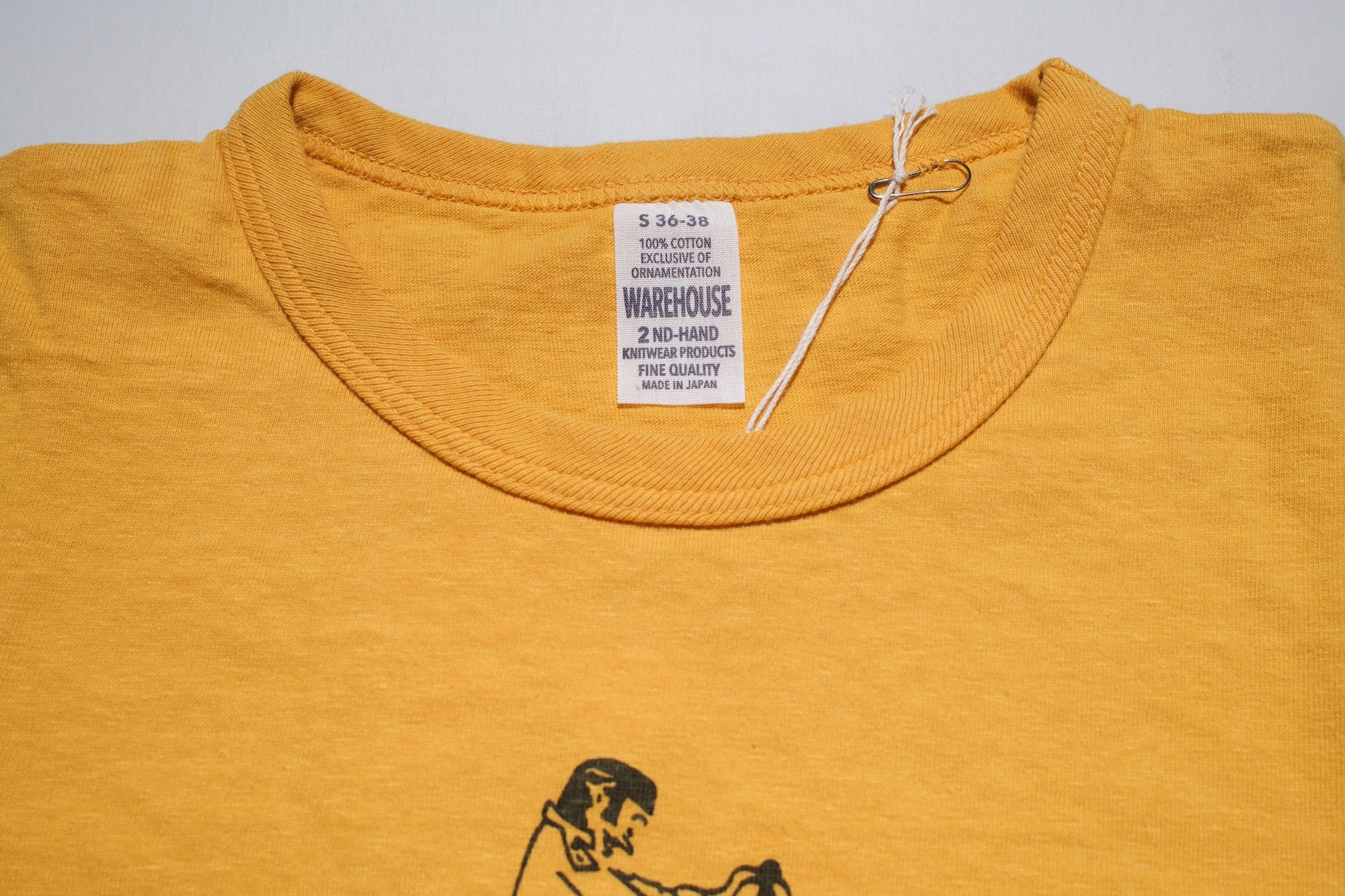 Warehouse 5oz "High Wheel Bike" Tubular Tee (Yellow)