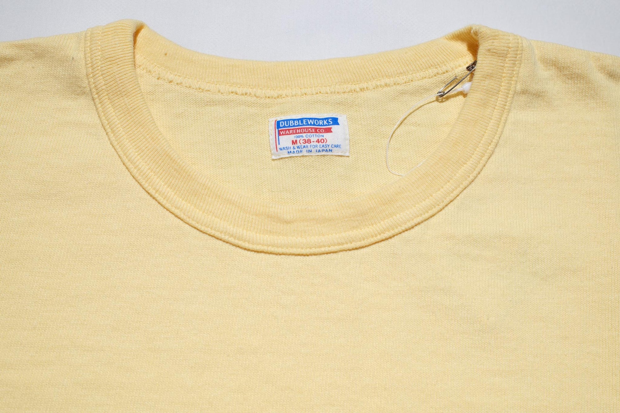 Dubble Works 9oz "Ultra-Heavy" Loopwheeled Tee (Pale Yellow)