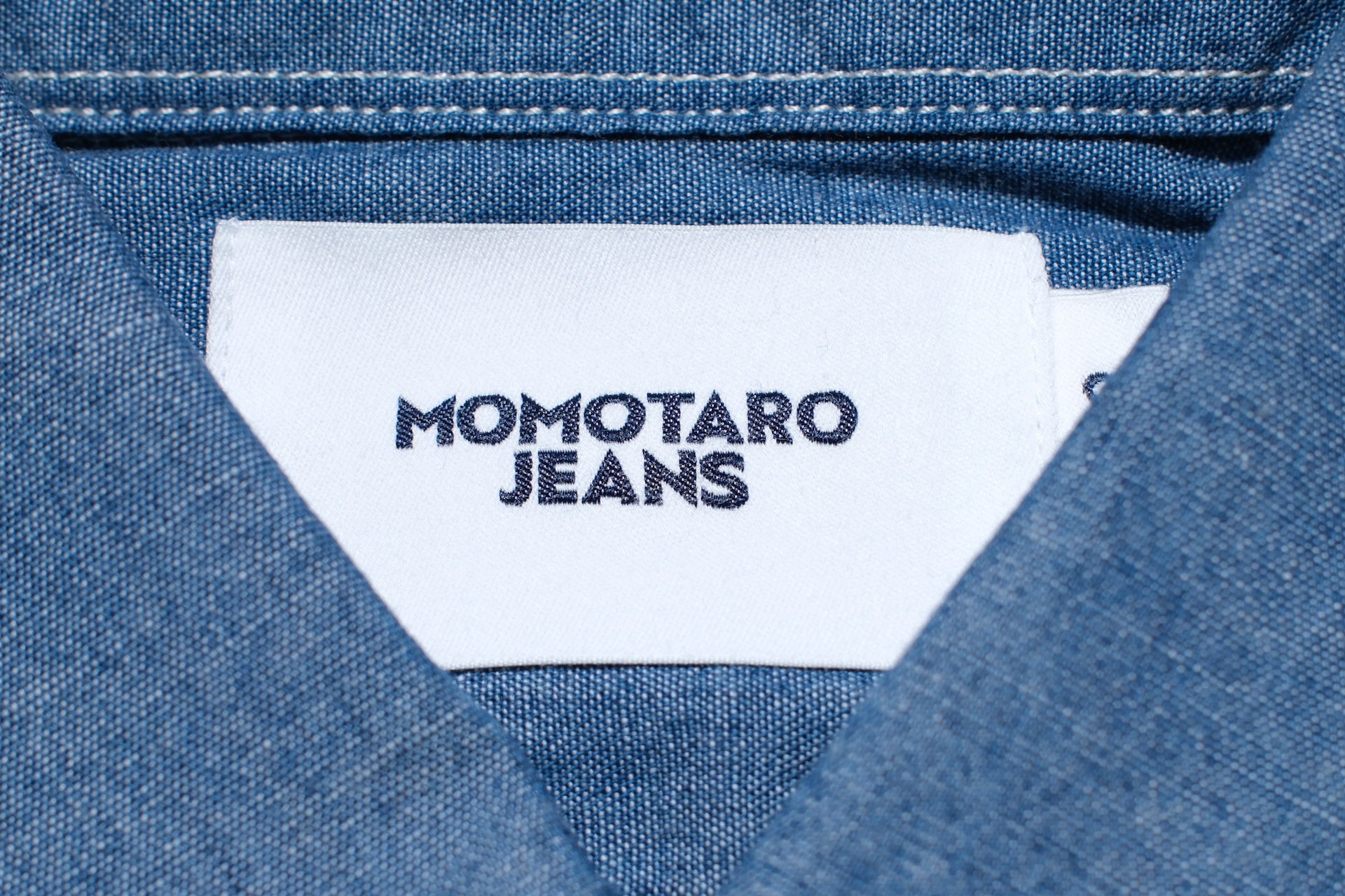 MOMOTARO JEANS 5oz Selvage Chambray “Signature” Workshirt (Indigo)