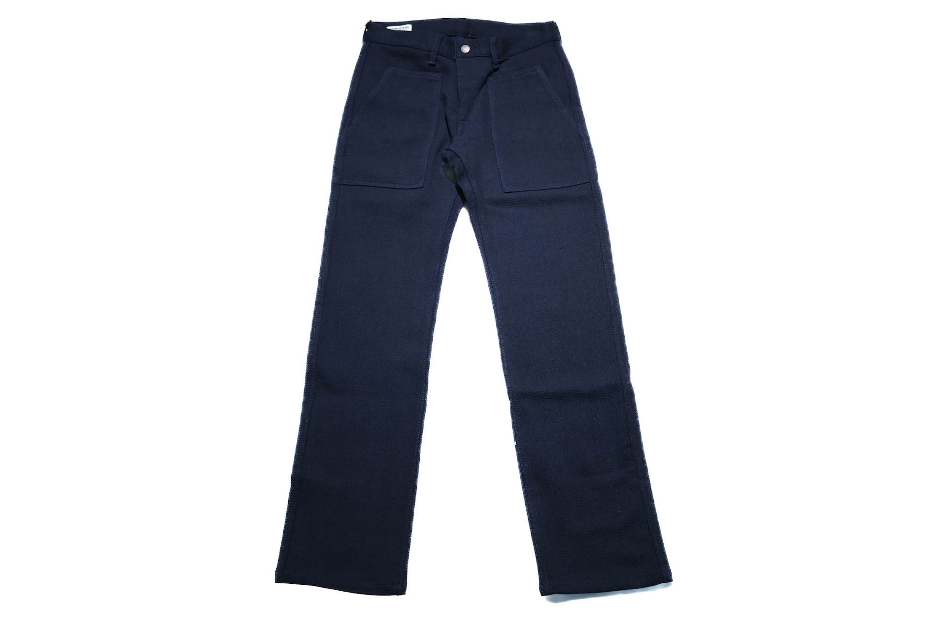 Momotaro Indigo Dyed Heavyweight Sashiko Baker Pants (Modern Straight fit)