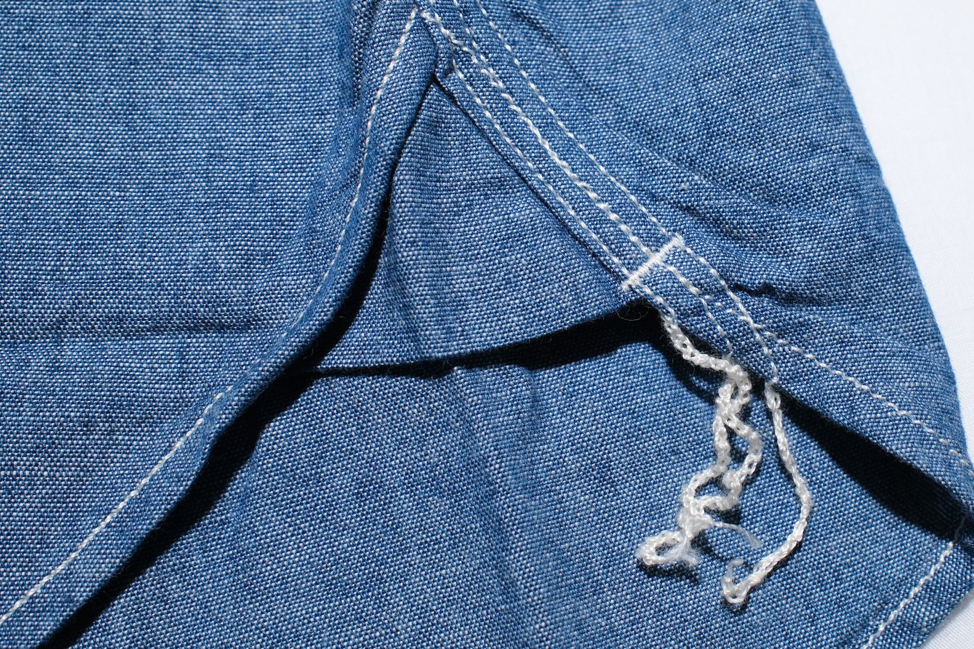 MOMOTARO JEANS 5oz Selvage Chambray “Signature” Workshirt (Indigo)