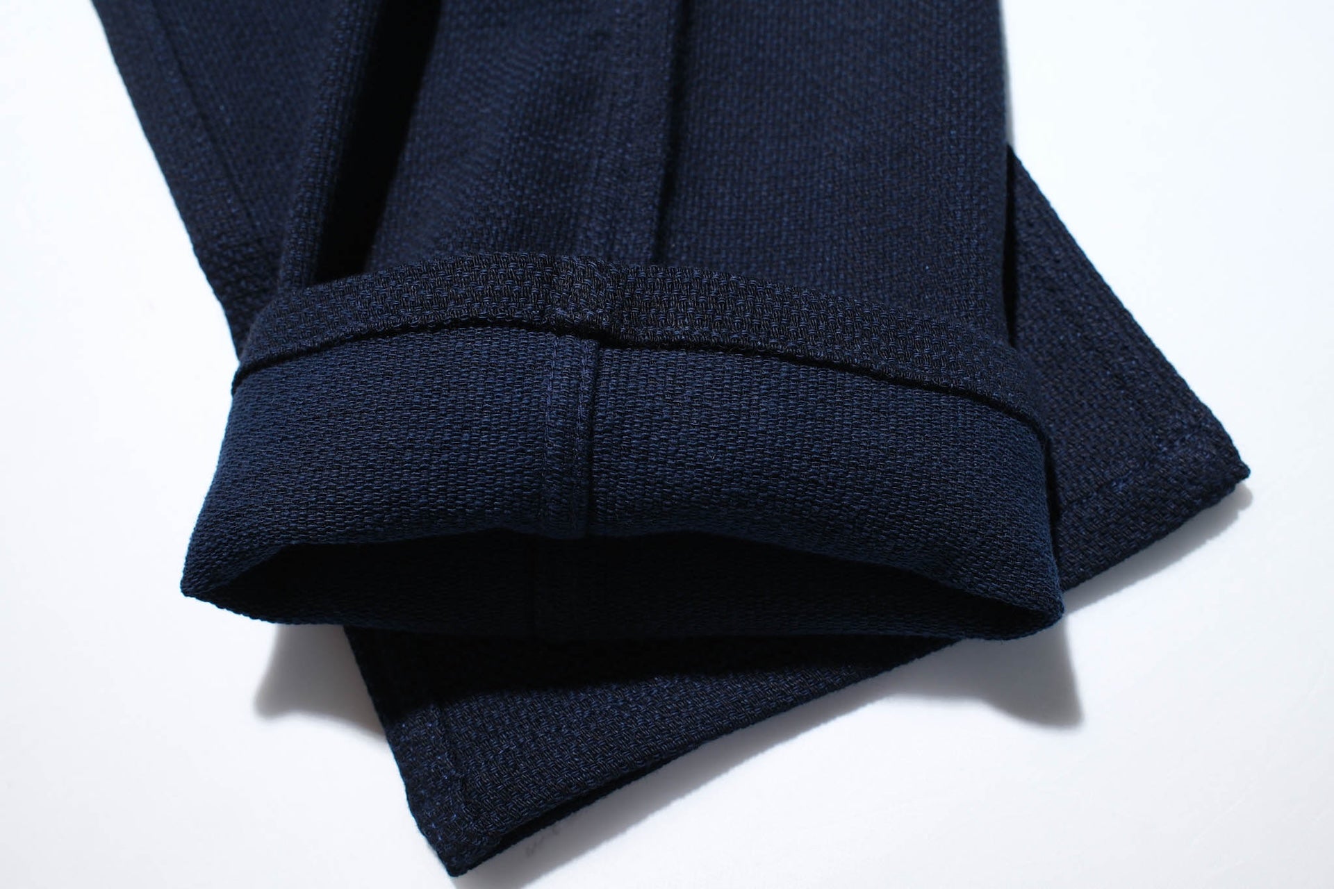 Momotaro Indigo Dyed Heavyweight Sashiko Baker Pants (Modern Straight fit)