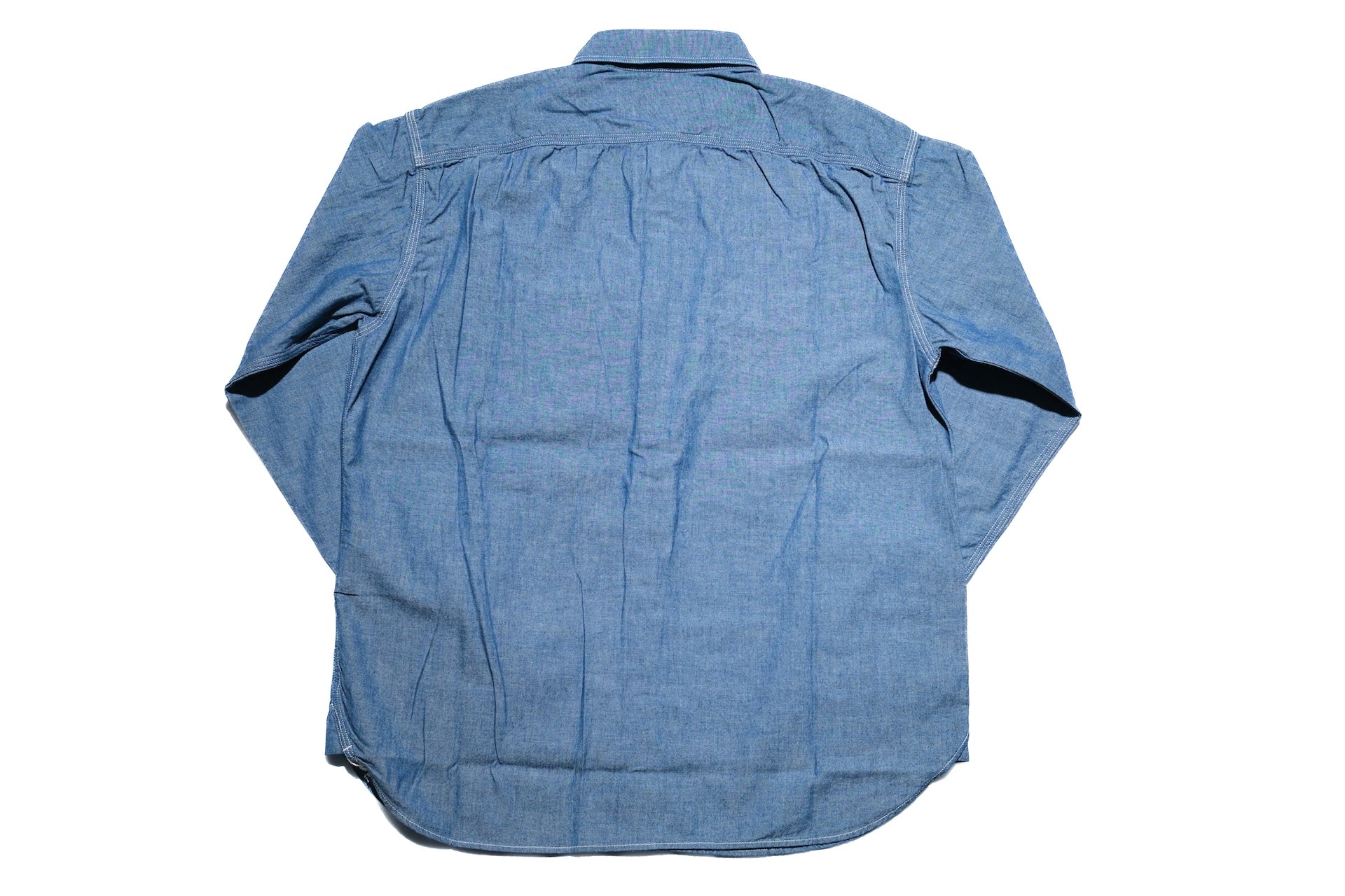 MOMOTARO JEANS 5oz Selvage Chambray “Signature” Workshirt (Indigo)